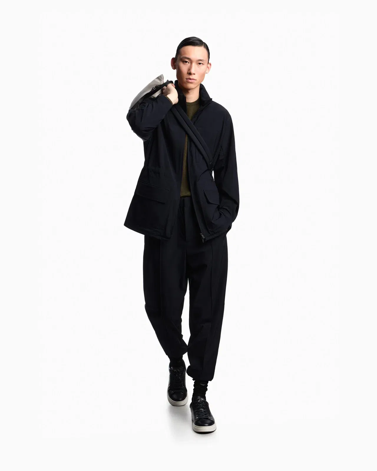 Emporio Armani Travel Essential nylon full-zip blouson