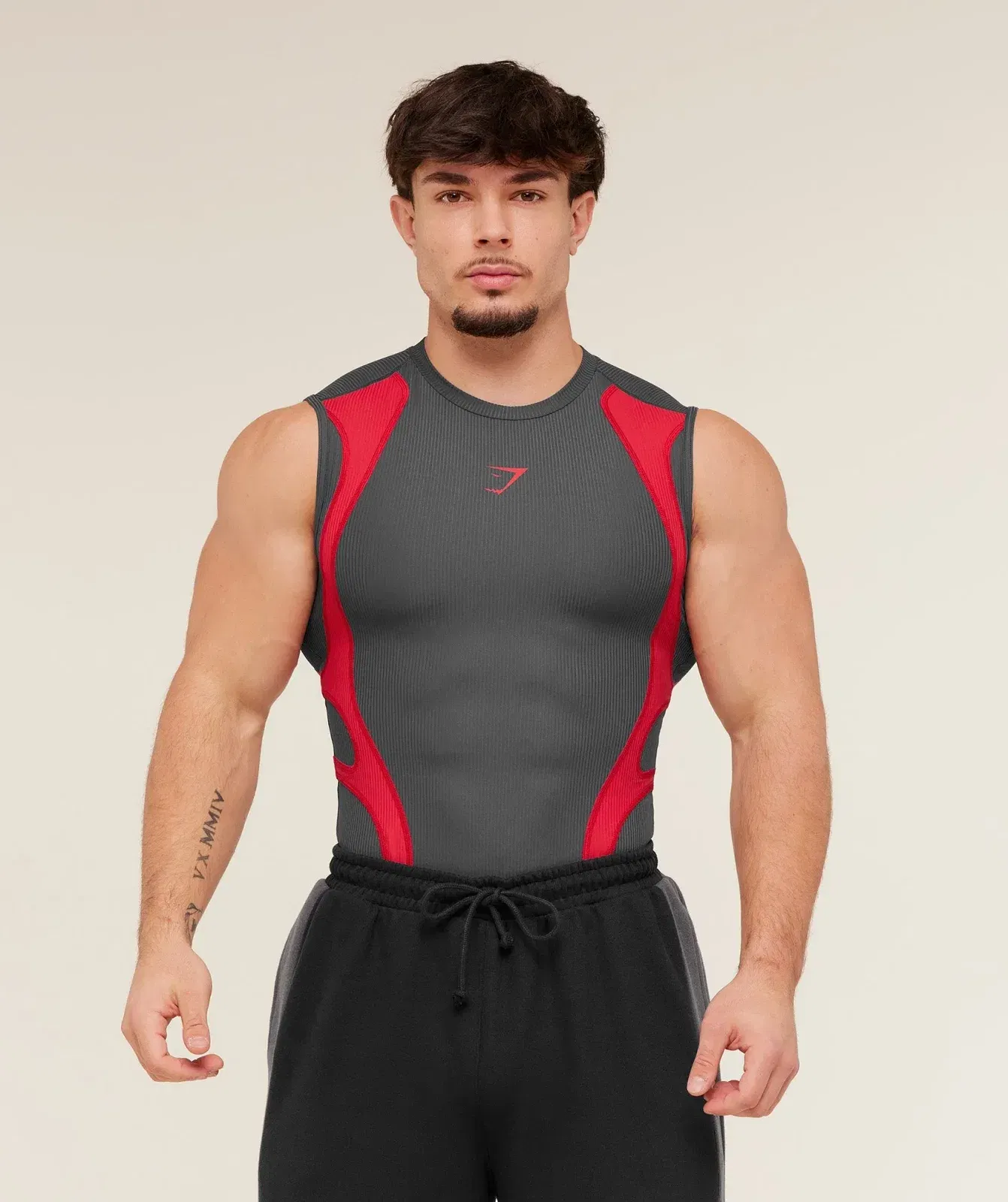 Gymshark x Carlos Belcast Tank Baselayer - Onyx Grey