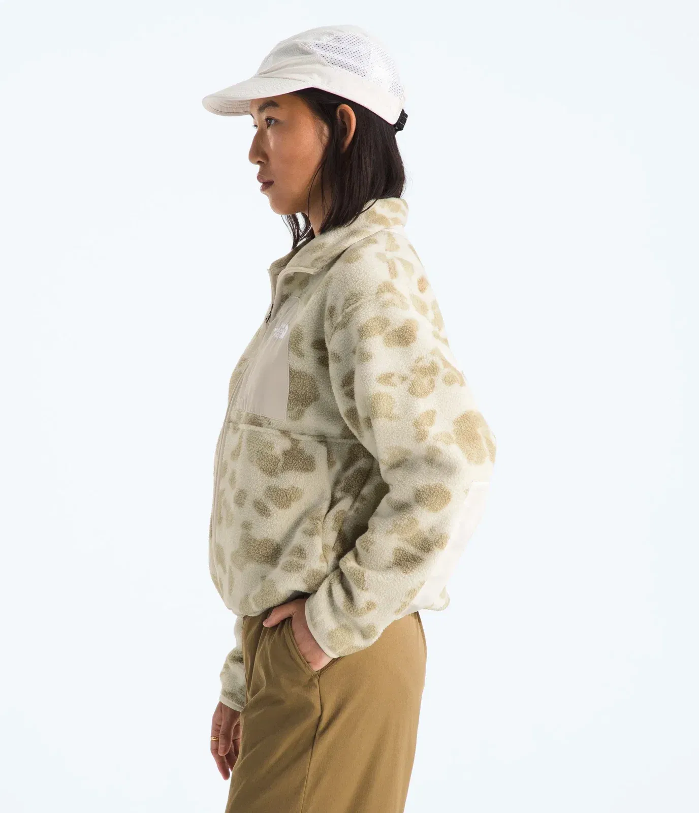 The North Face Women’s Yumiori Off Peak Full-Zip Jacket—Print Pale Khaki Heritage Print