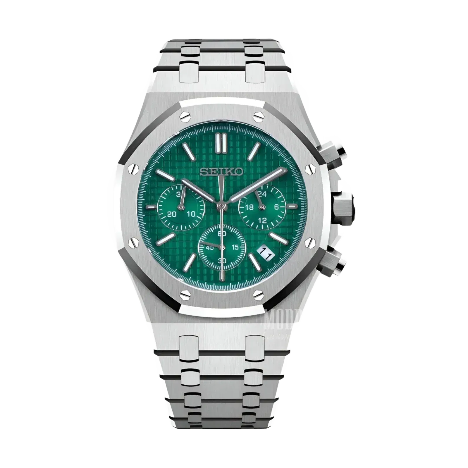 Seiko Mod Royal Seikoak Chrono Green