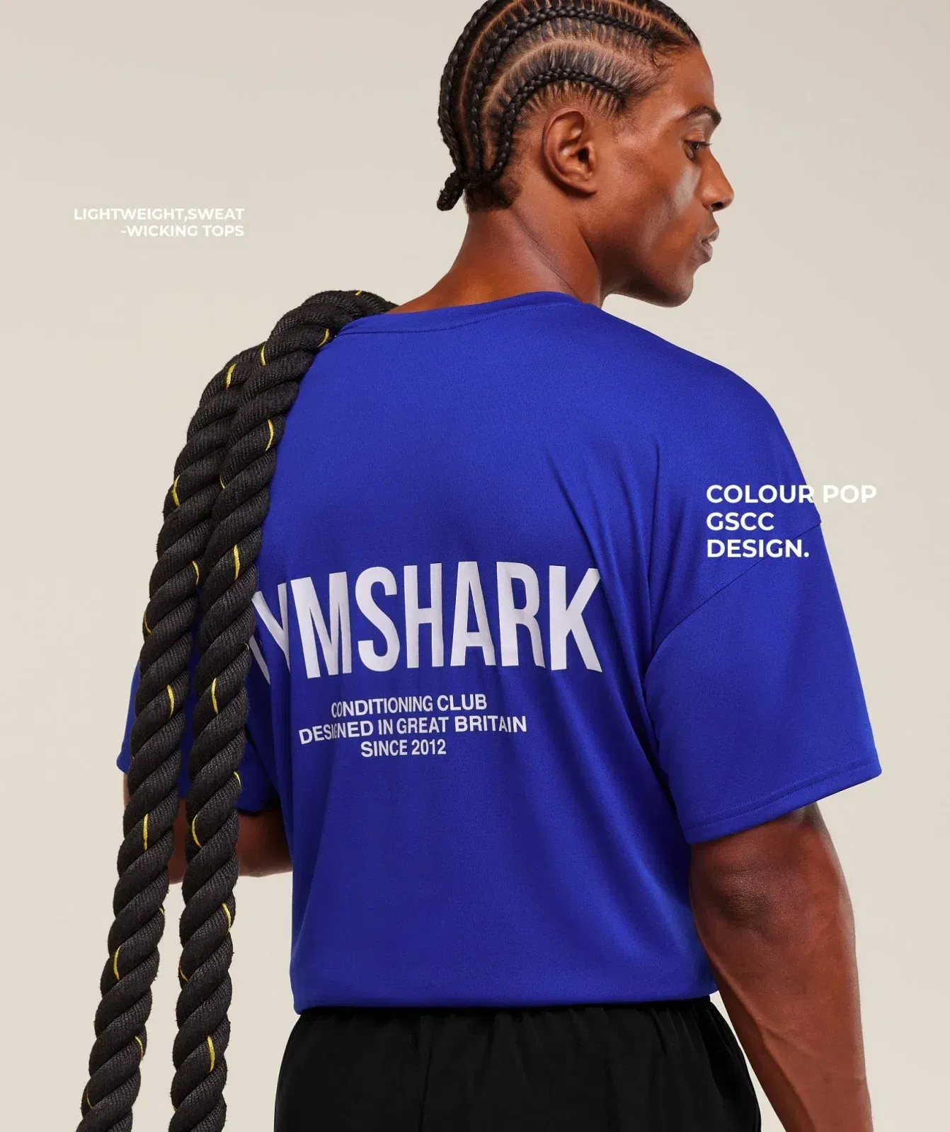 Gymshark Conditioning Club Oversized T-Shirt - Athletic Blue