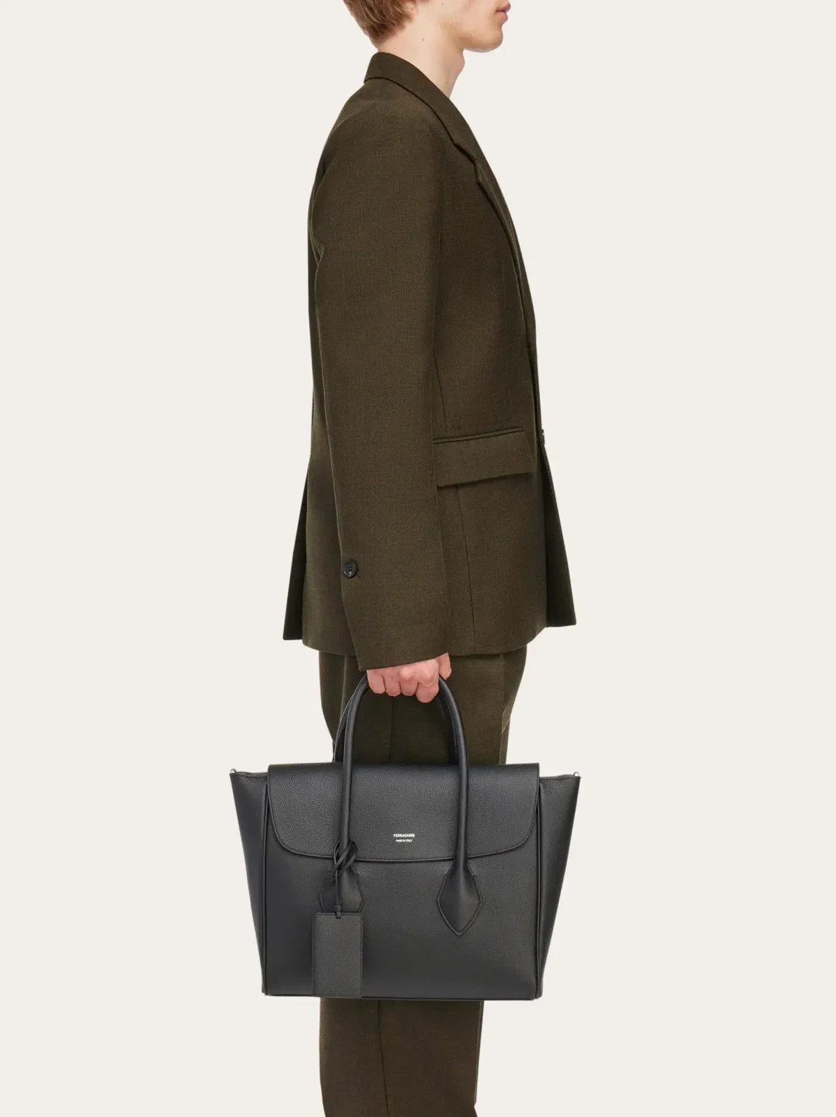 East-West briefcase