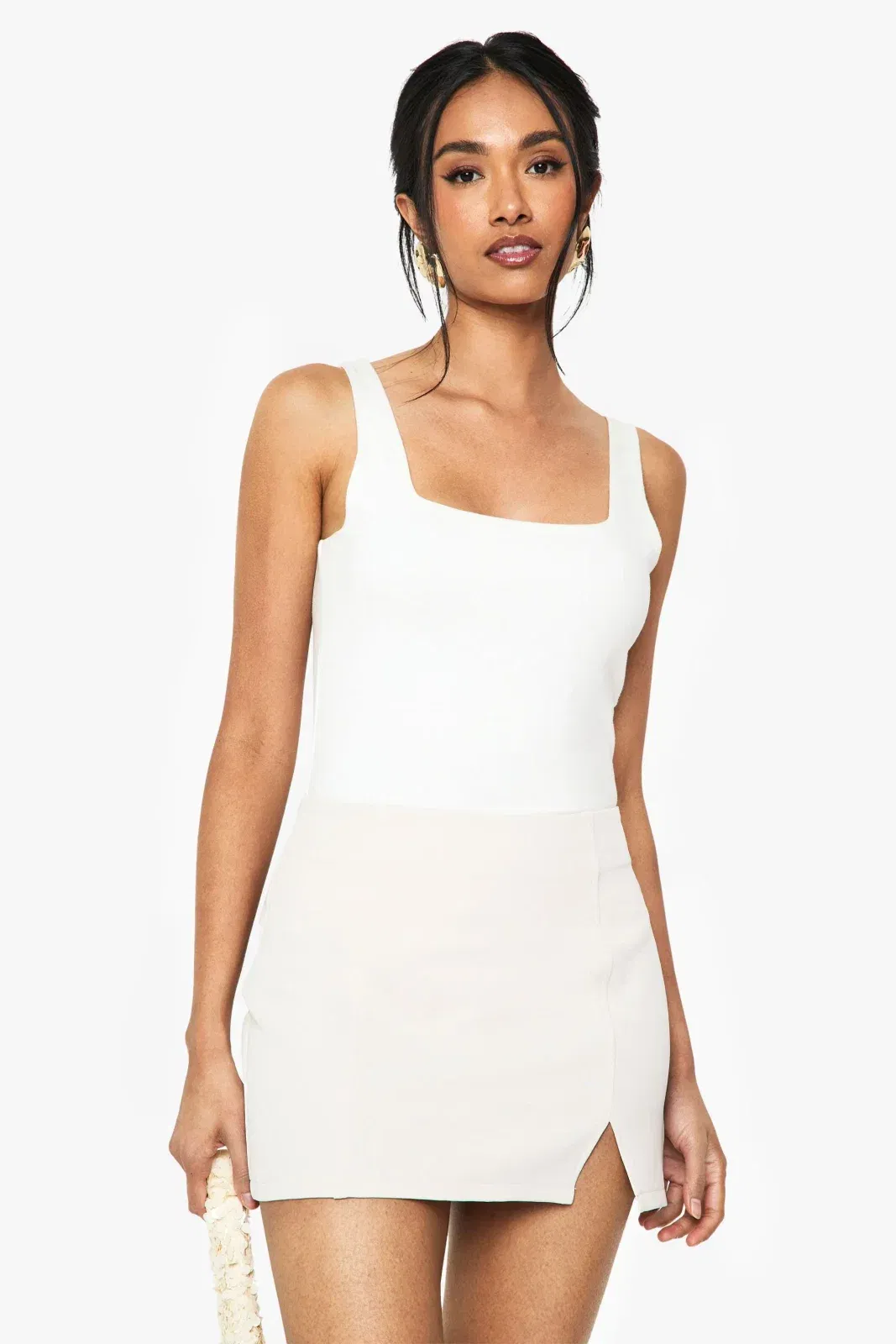 Split Front Micro Mini Skirt