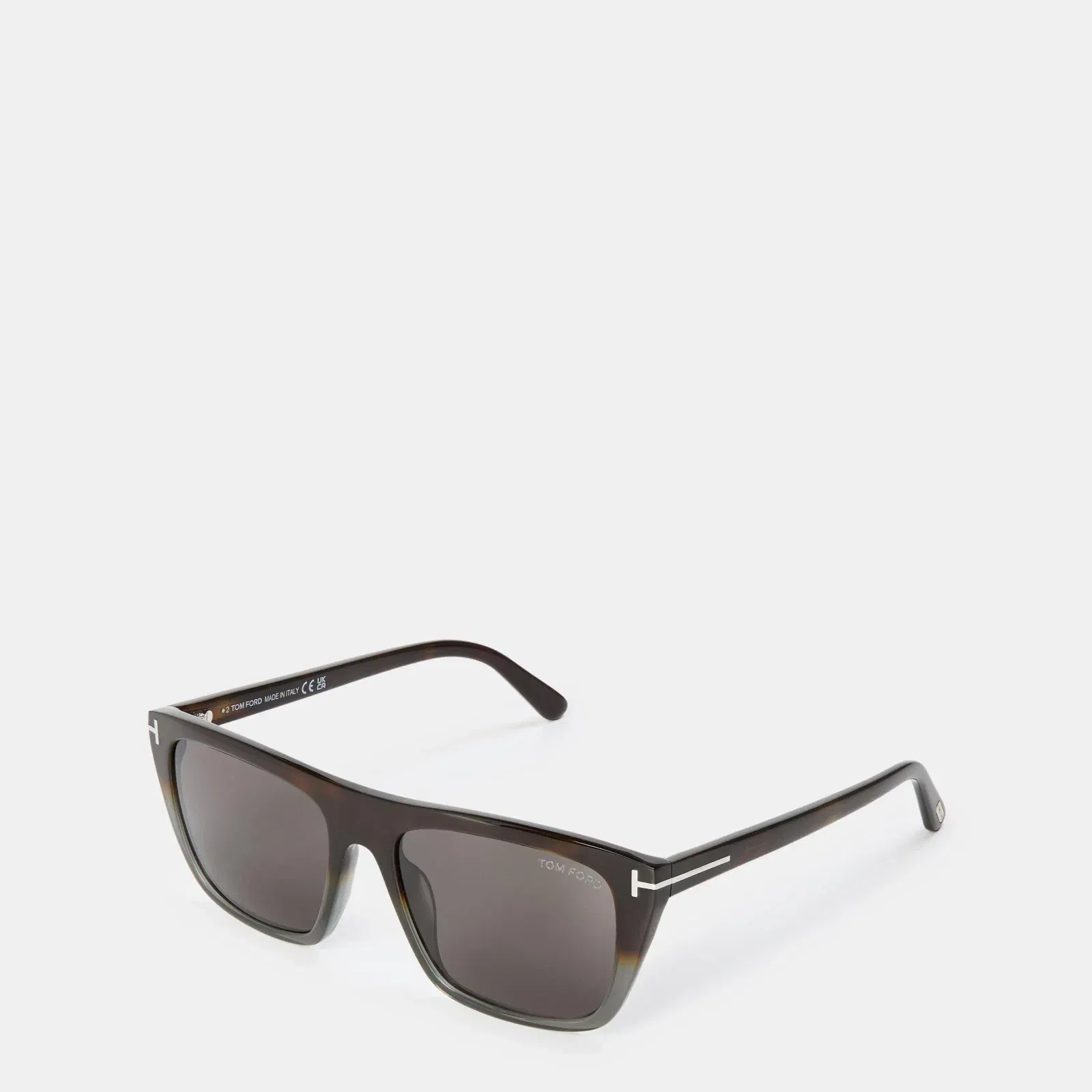 Metal Accent Wayfarer Sunglasses