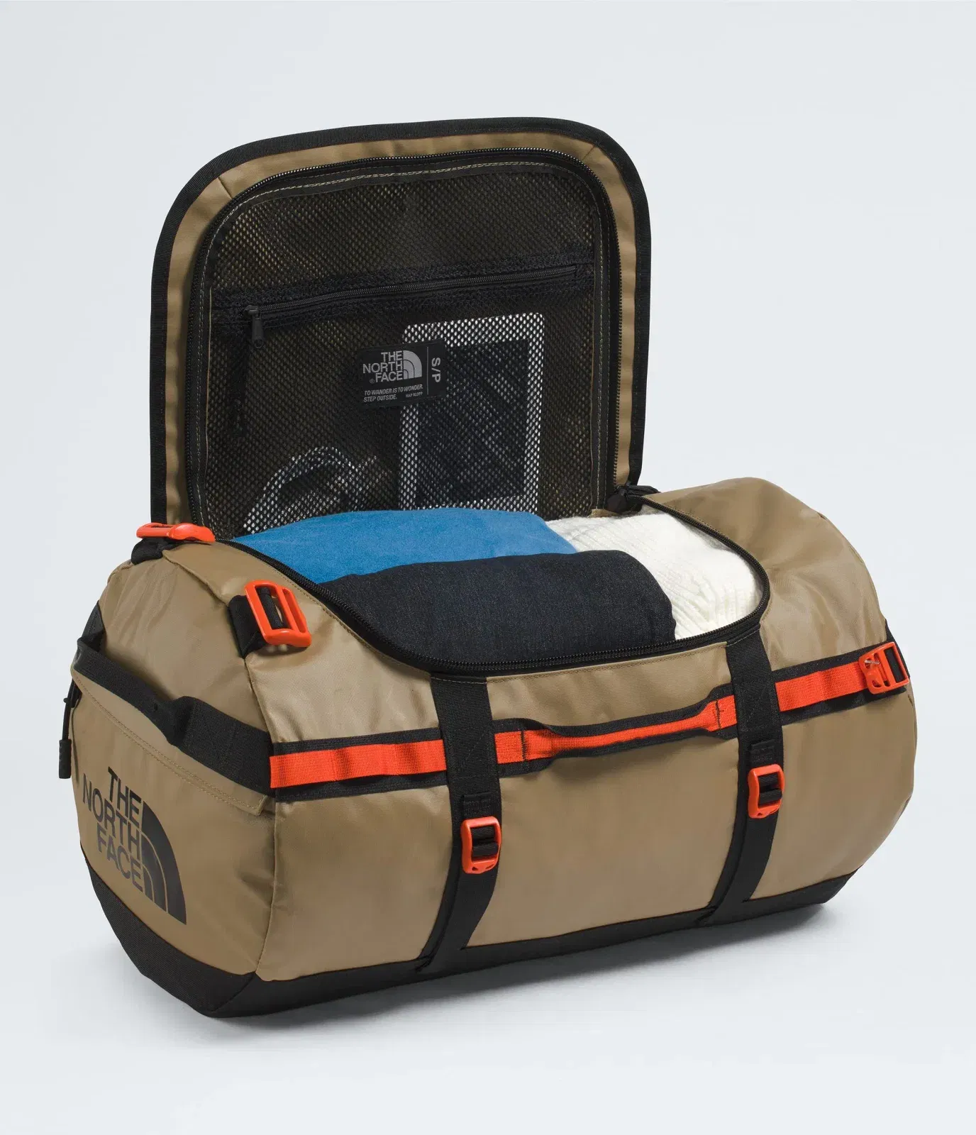 The North Face Base Camp™ Duffel—S Cedar-Tnf Black-Lava Red