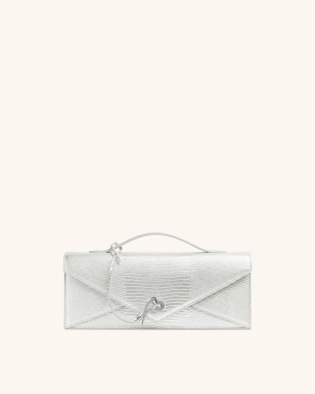 Celeste Envelope Top Handle Bag - Pink Croc