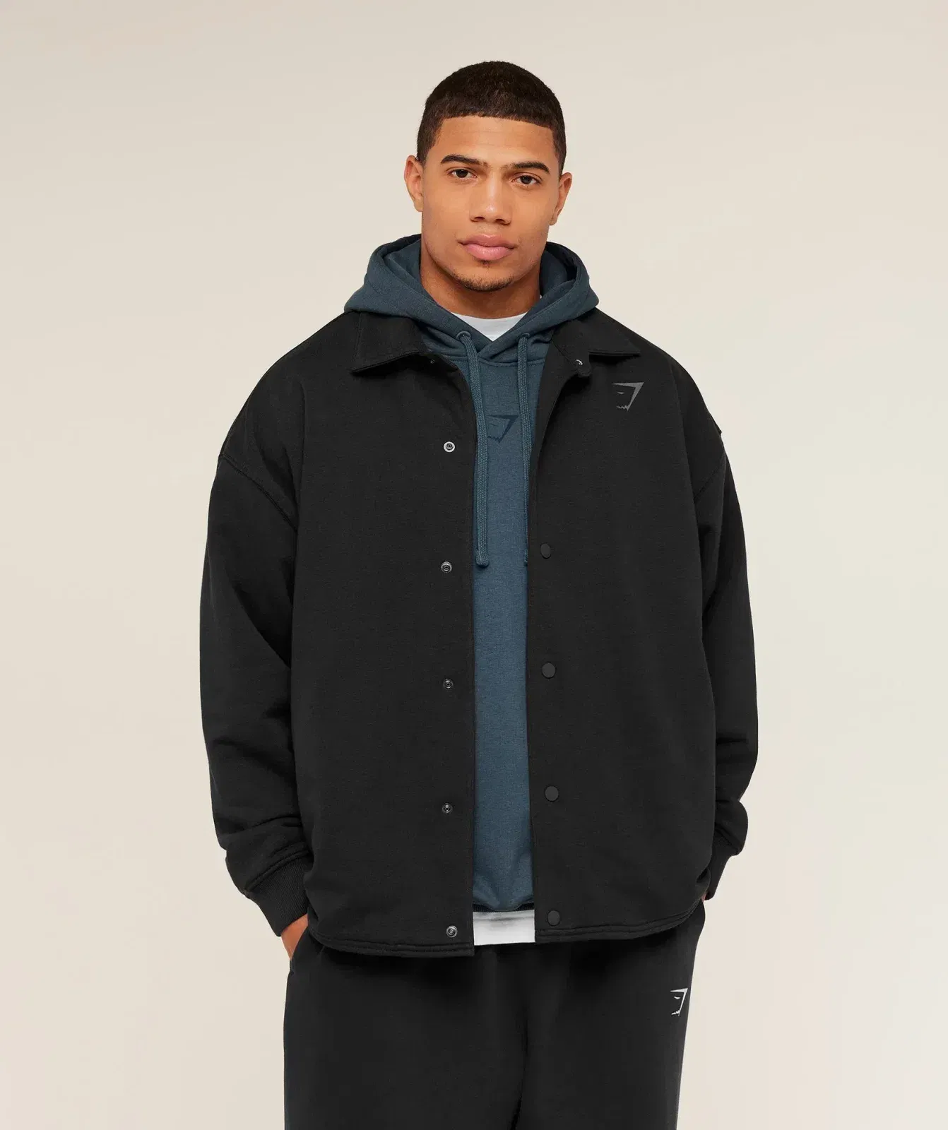 Gymshark Power Coach Jacket - GS Black/GS Asphalt Grey