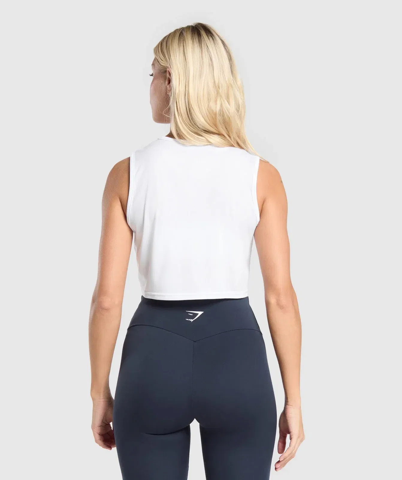 Women's Gymshark Training Crop Tank White