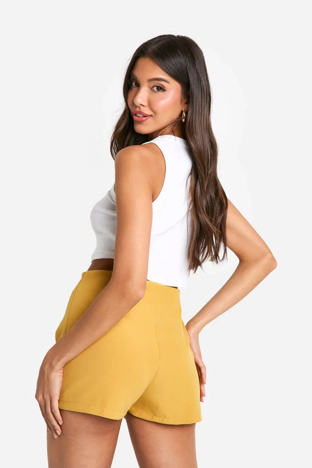 Fitted Woven Tailored Micro Shorts