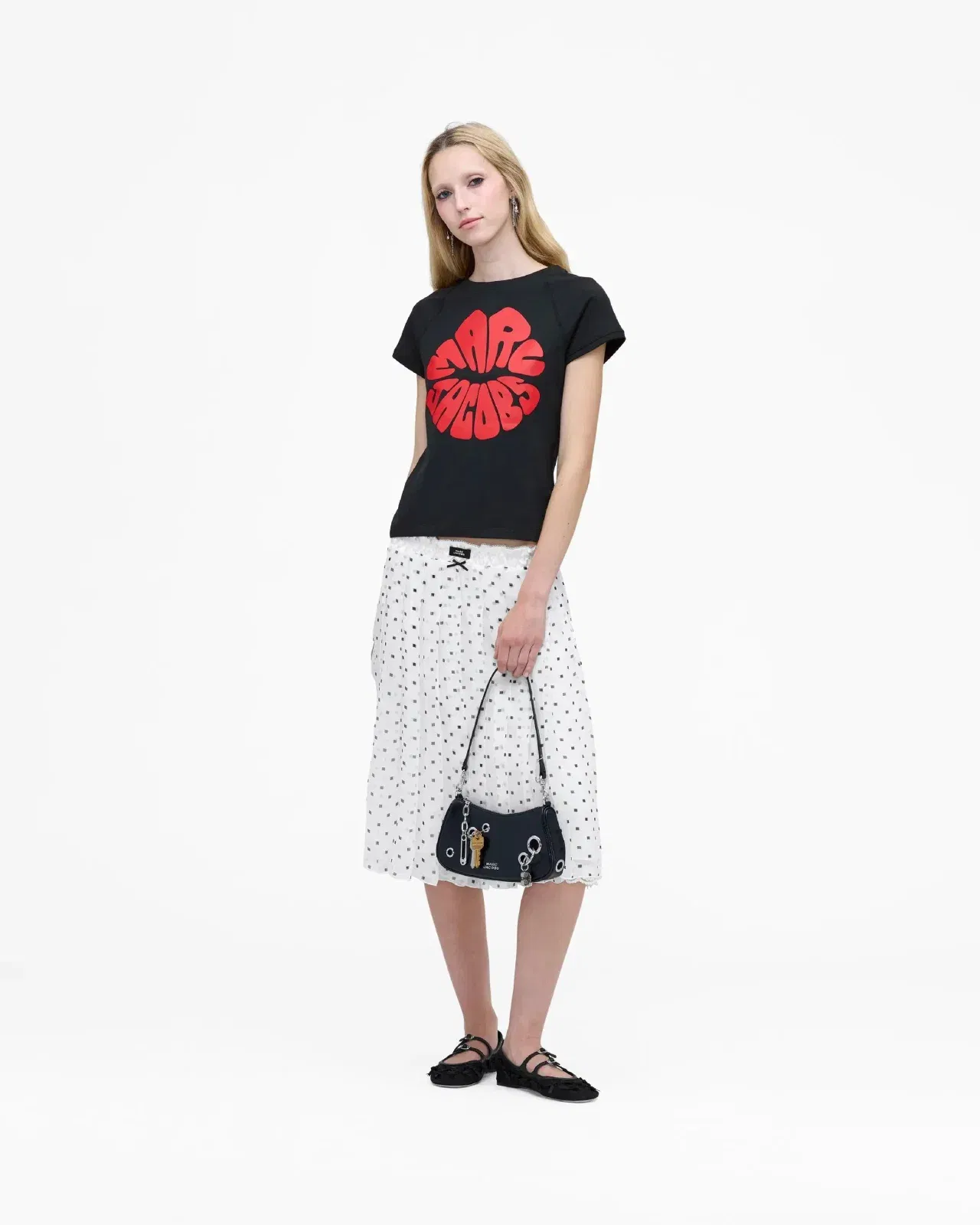 Marc Kiss Logo Shrunken T-Shirt