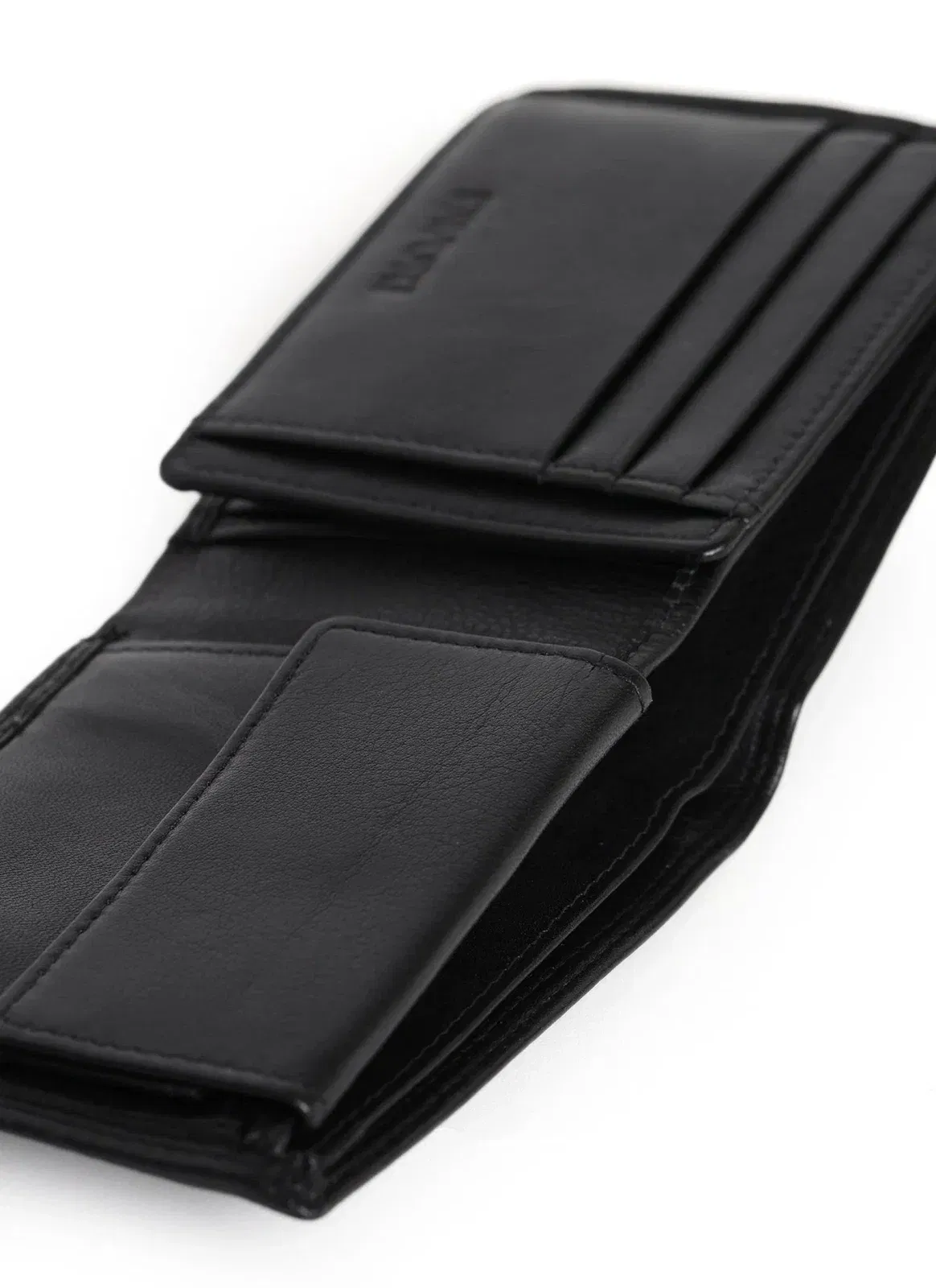 Filato Bi-Fold Men's Leather Wallet With RFID | Black