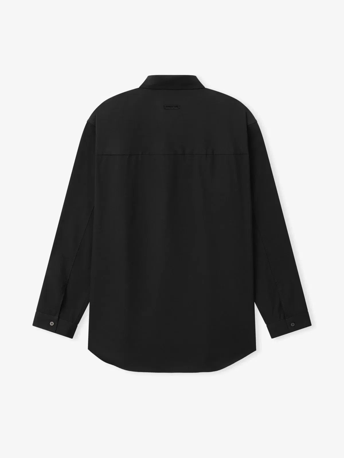 Essentials Cotton Wool Oxford Classic Shirt Black