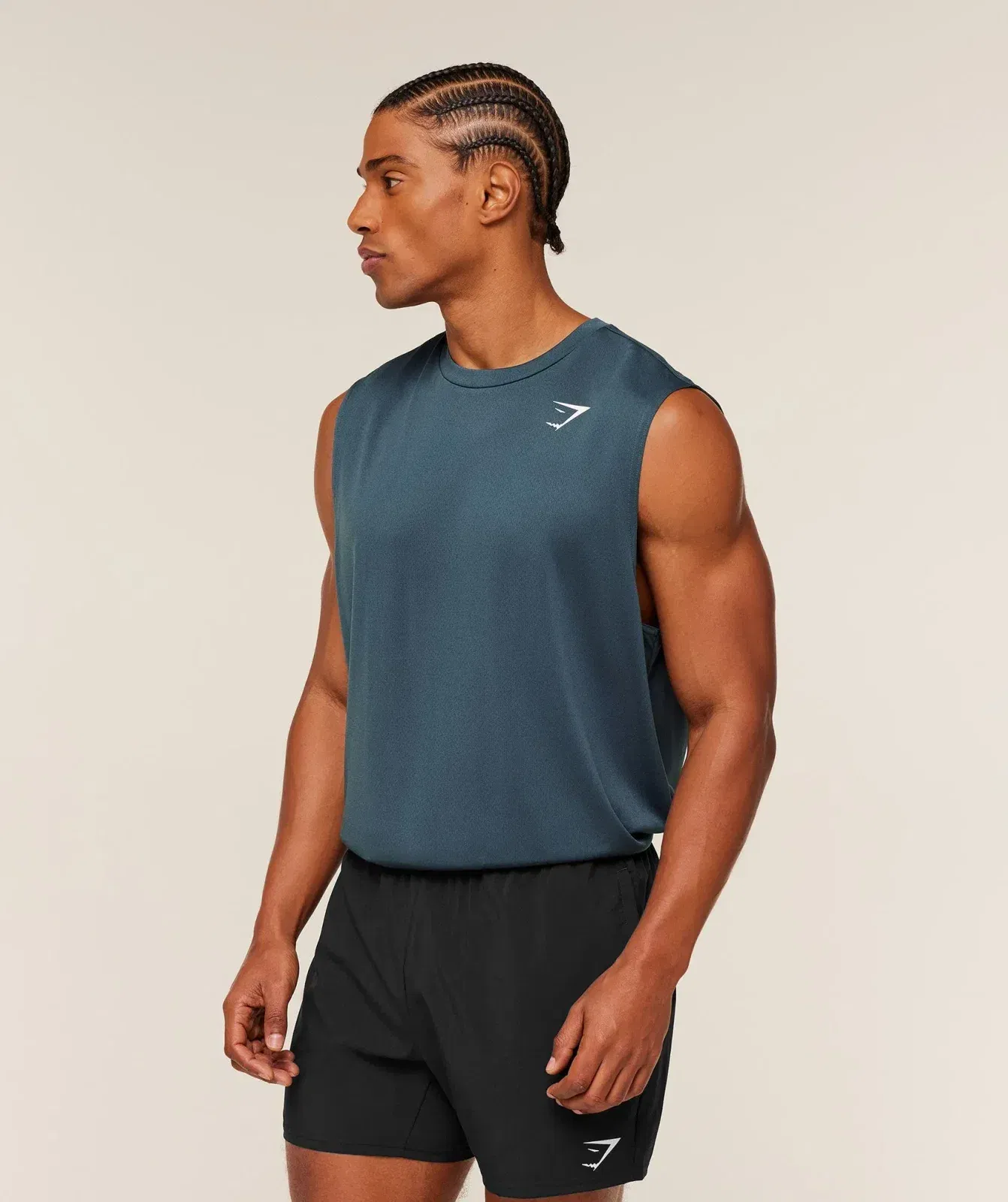Gymshark Arrival Oversized Tank - GS Stealth Blue