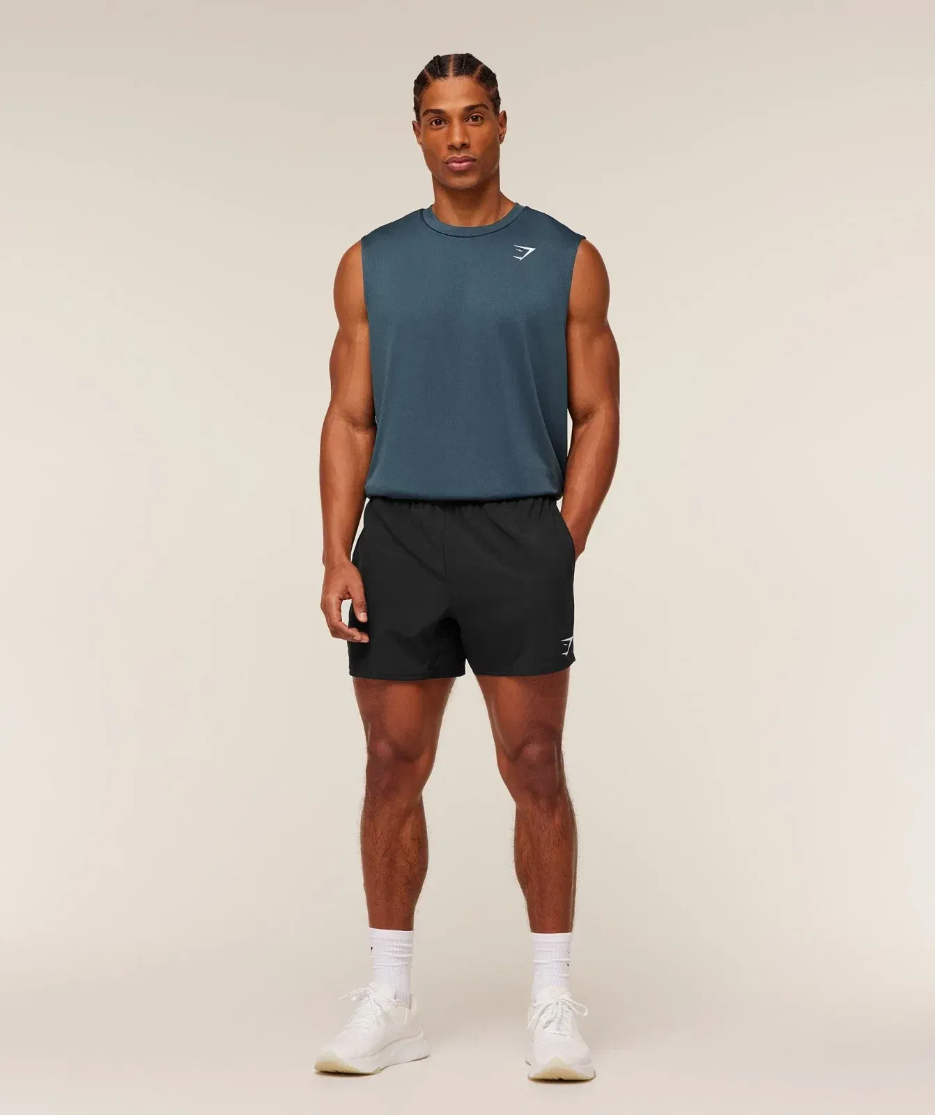 Gymshark Arrival Oversized Tank - GS Stealth Blue