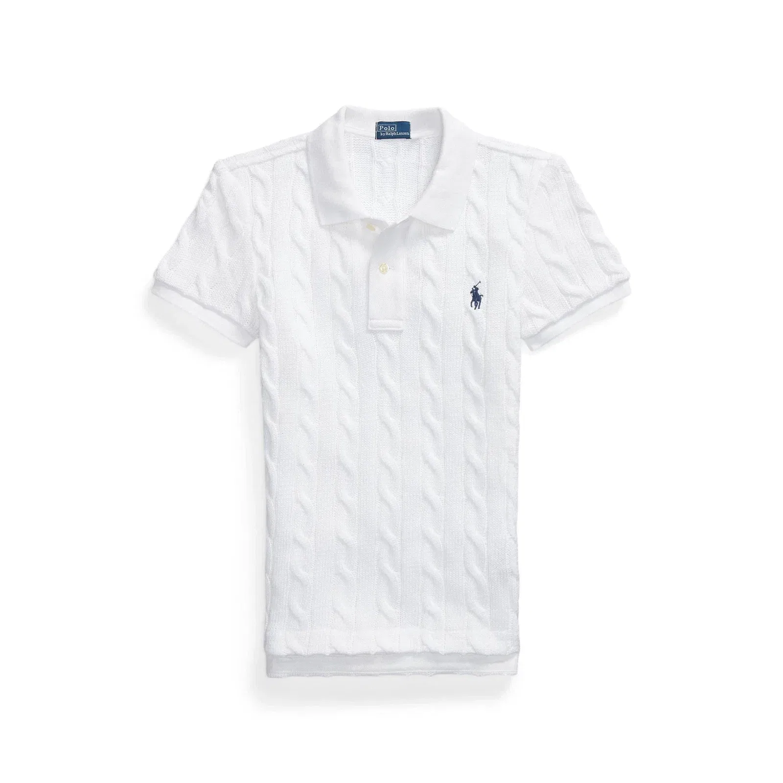 Short Sleeved Cable Knit Jumper