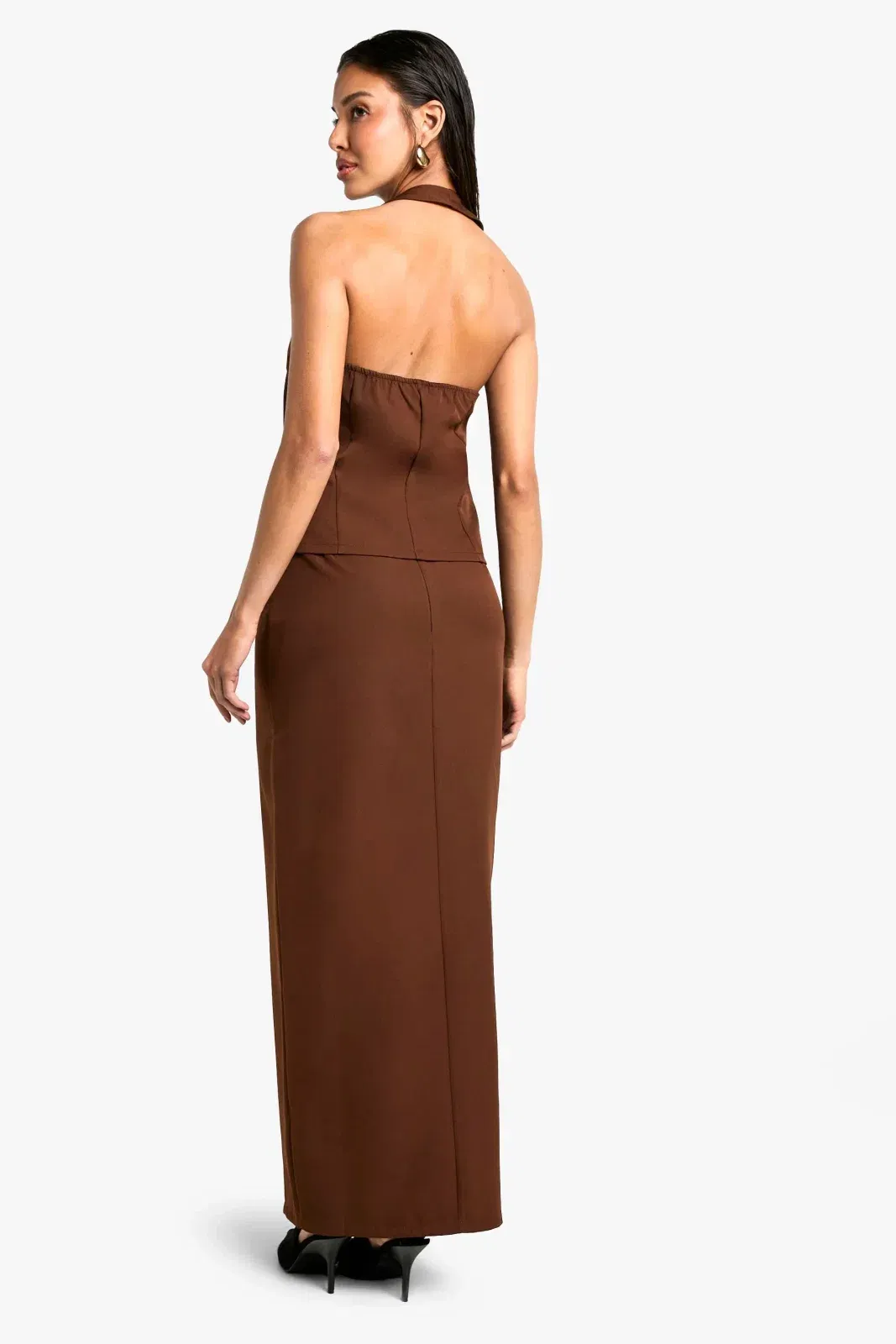 Woven Tailored Midaxi Skirt