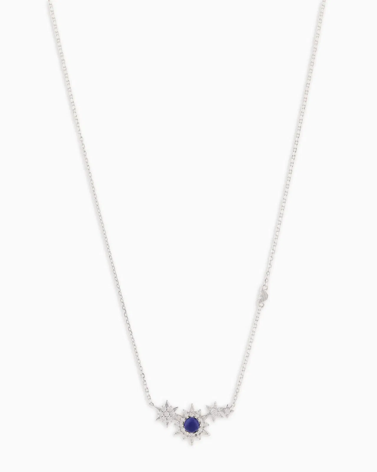 Emporio Armani Sterling Silver Station Necklace