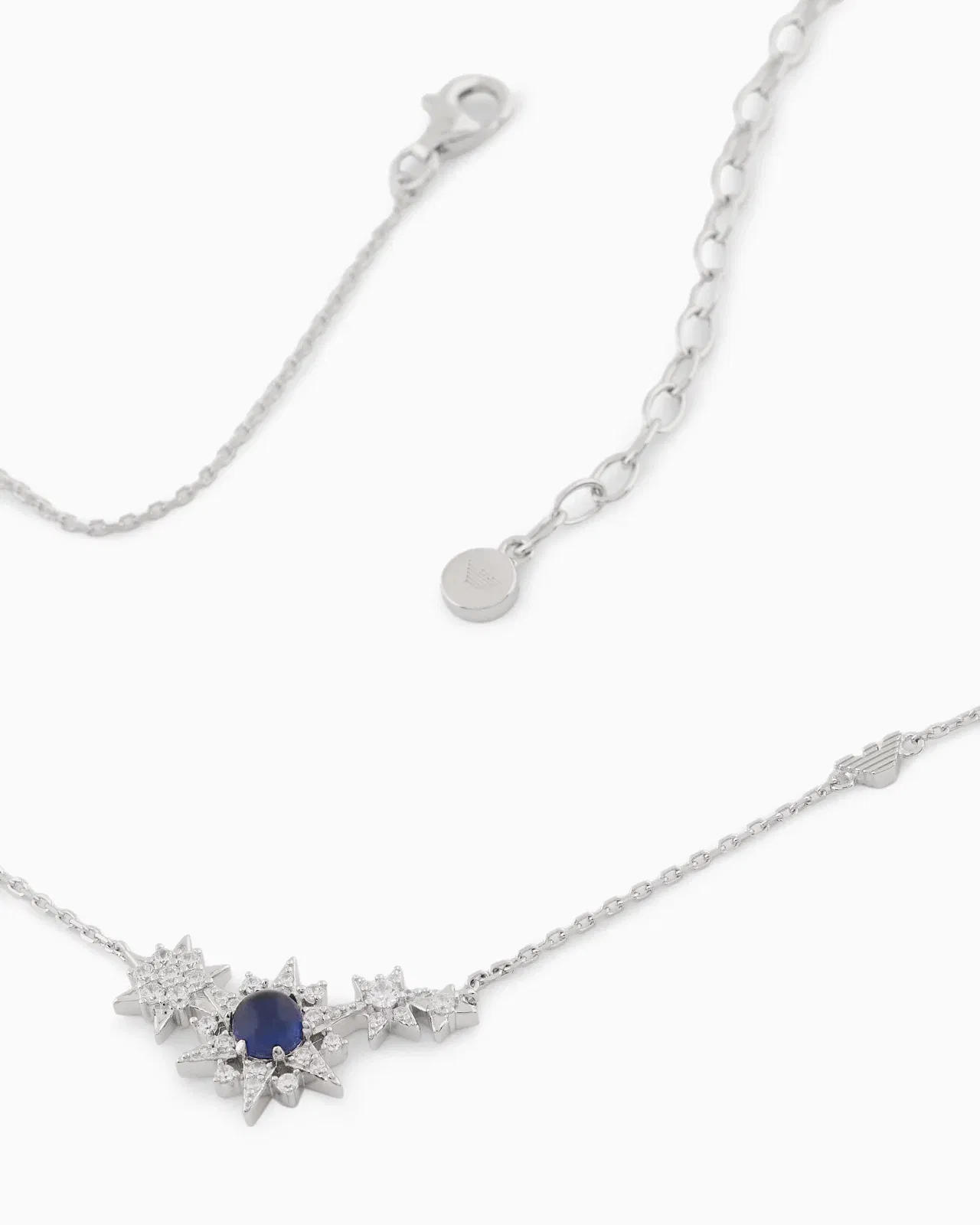 Emporio Armani Sterling Silver Station Necklace