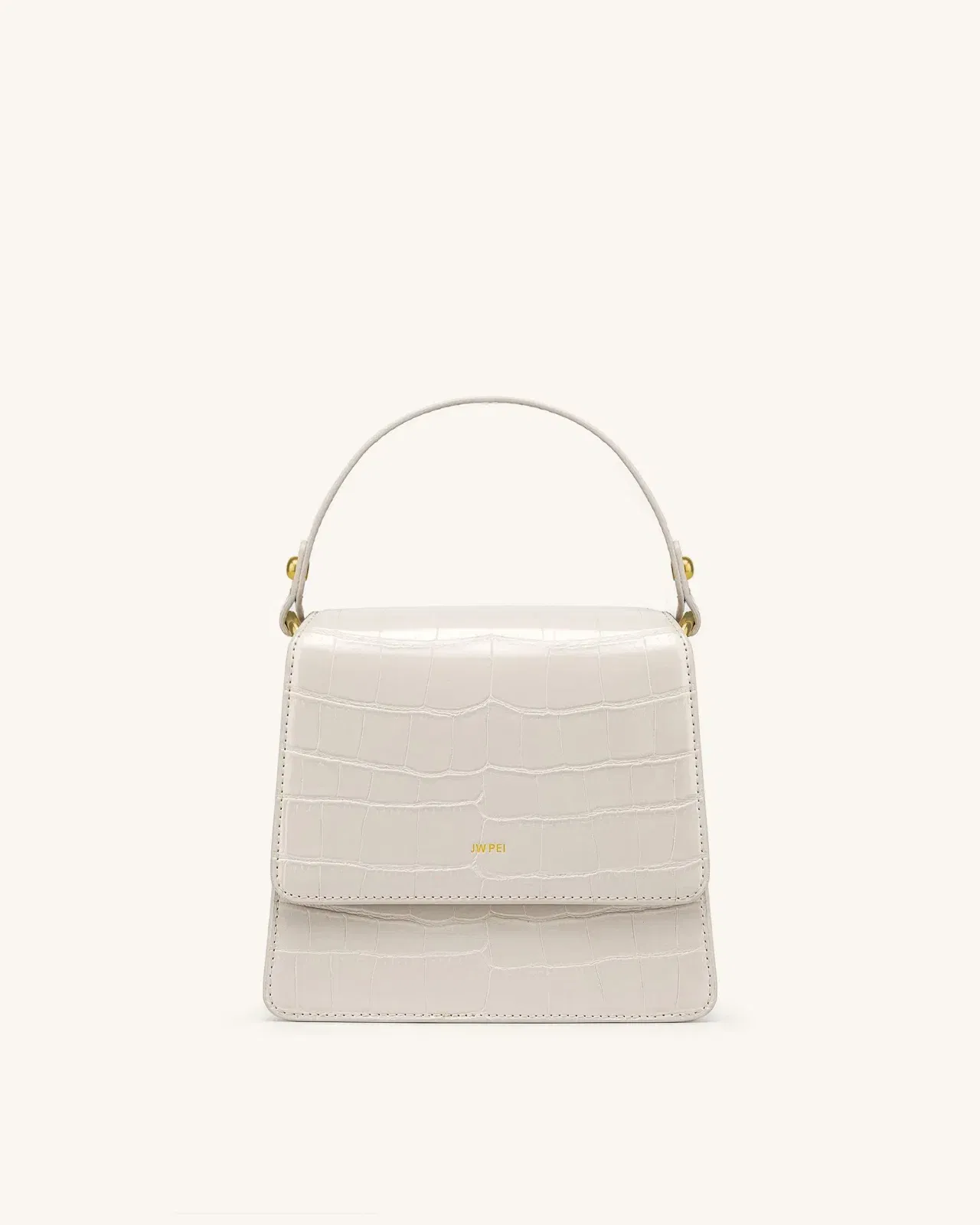 FAE Top Handle Crossbody - Nutella Croc