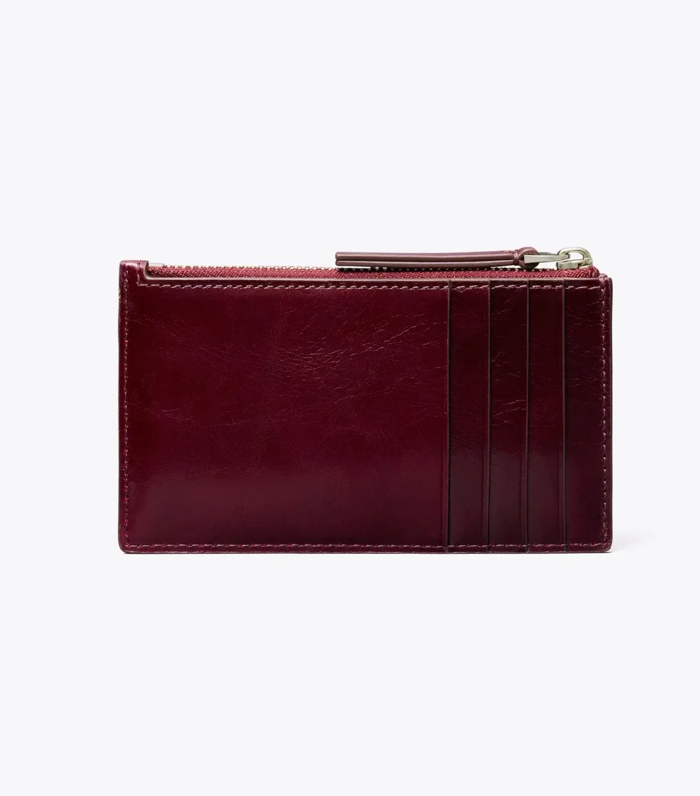 Kira Diamond Quilt Distressed Zip Card Case