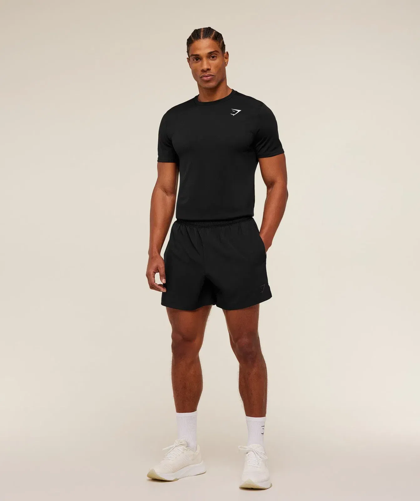 Gymshark Arrival Contrast Shorts - Black/Onyx Grey