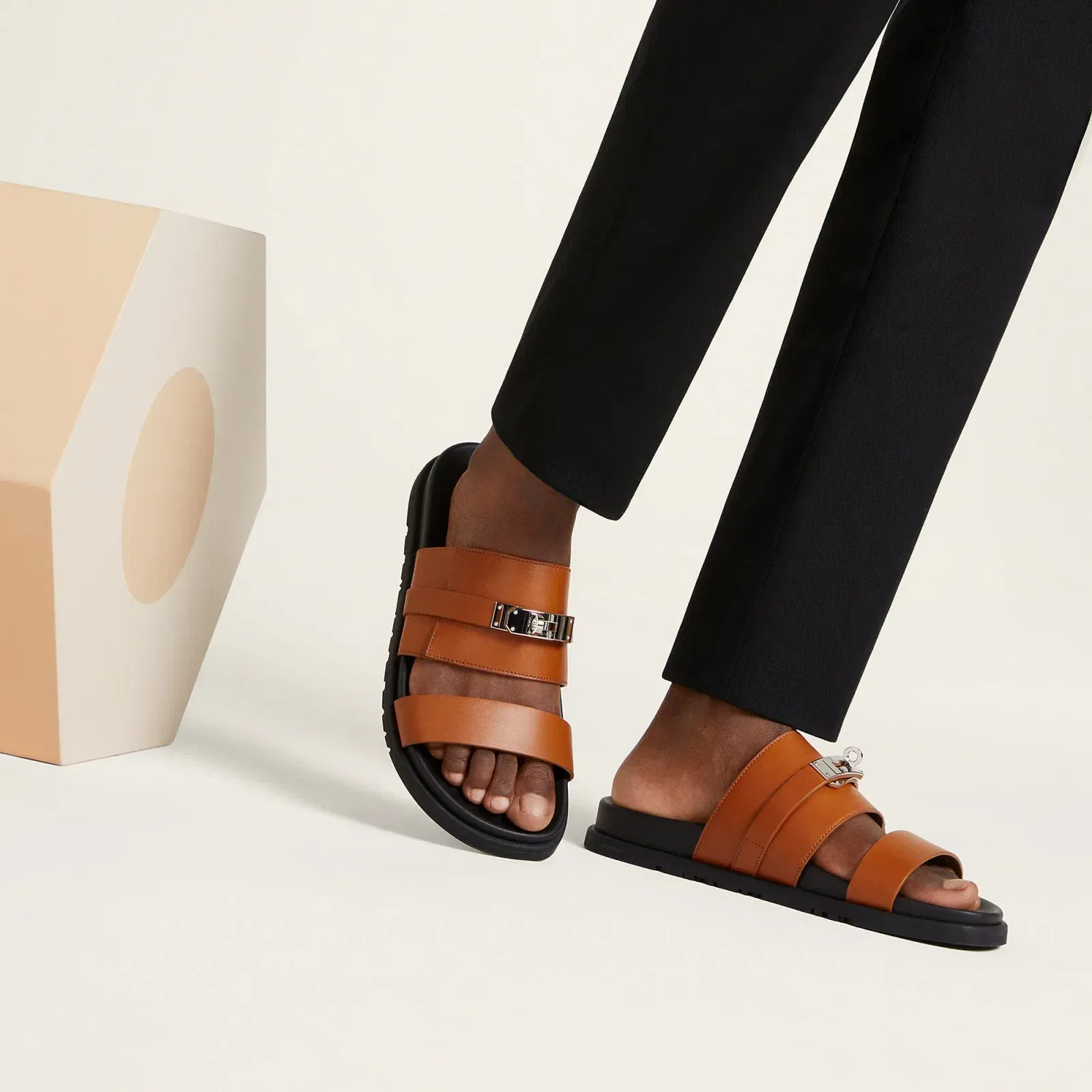 Hermes Jackson Sandal Noir