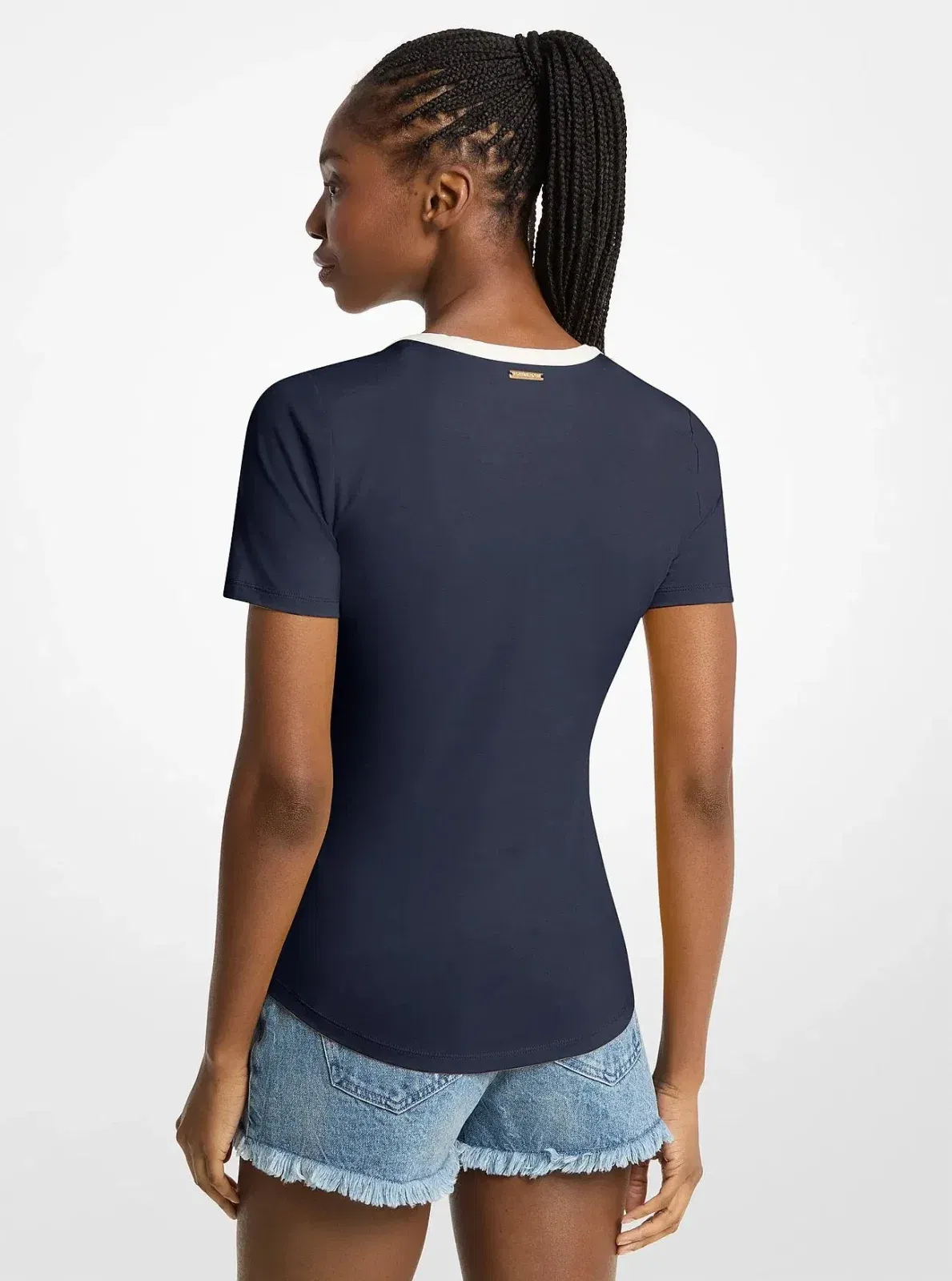 Michael Kors KORS Stretch Jersey T-Shirt MIDNIGHTBLUE