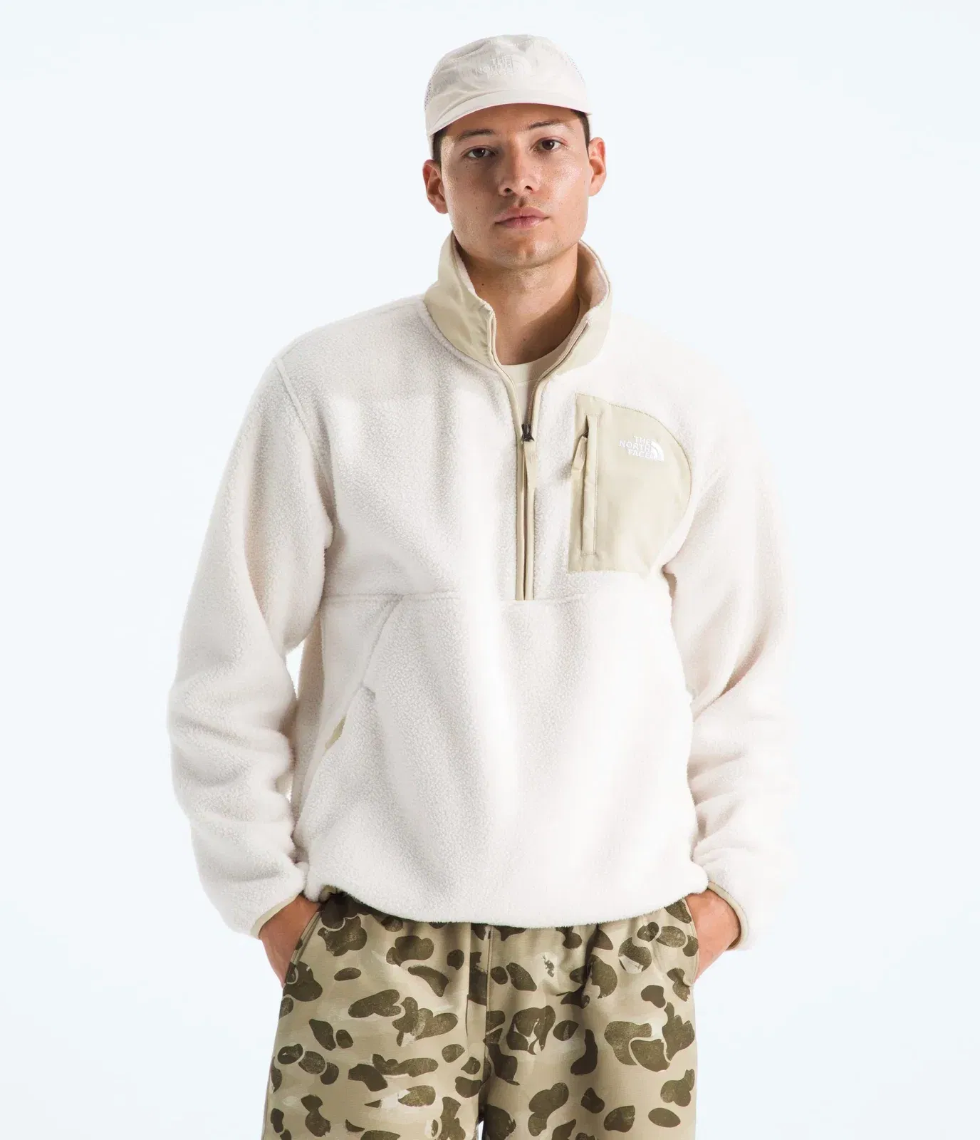 The North Face Men’s Yumiori Off Peak ½-Zip Jacket White Dune