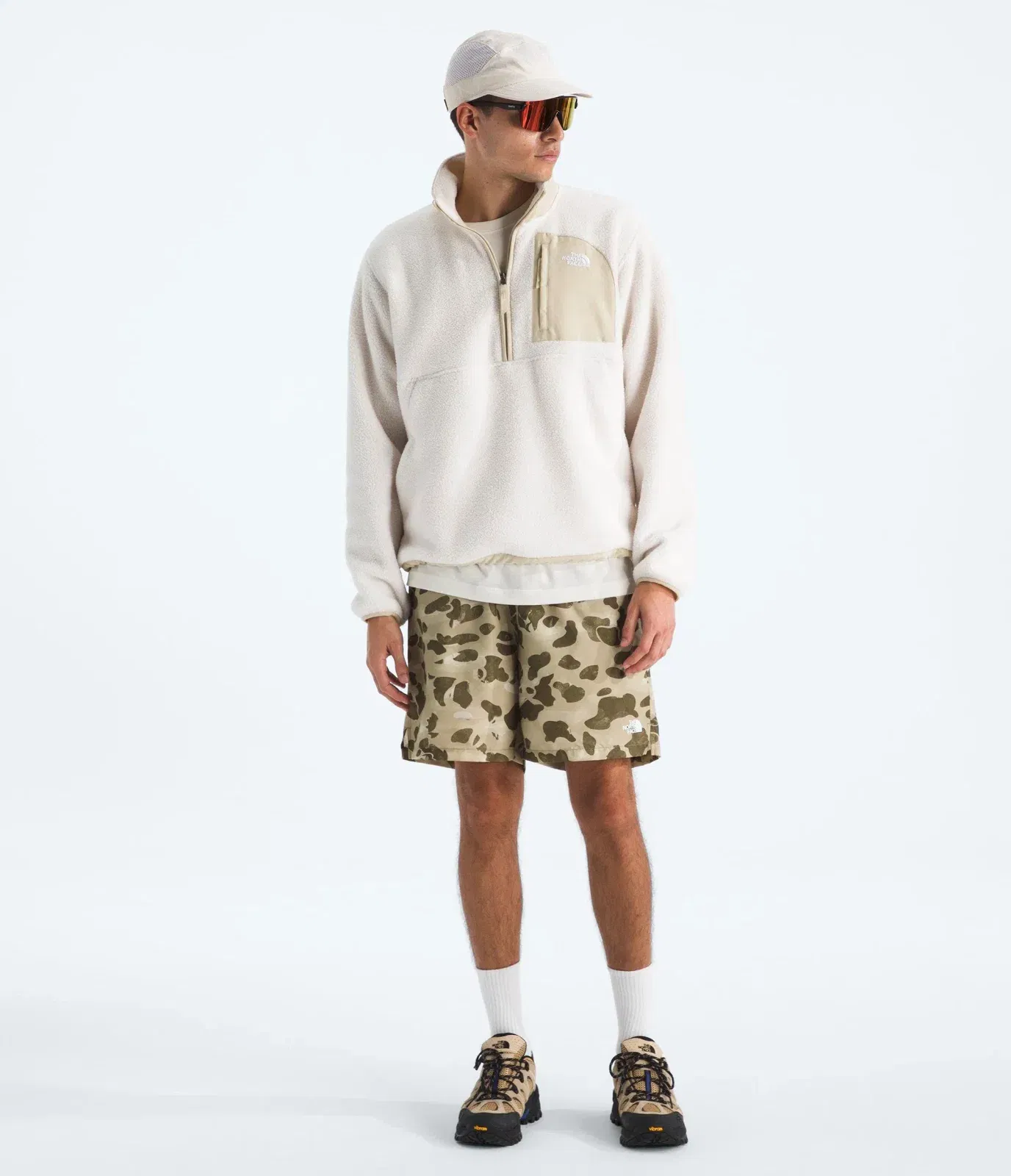The North Face Men’s Yumiori Off Peak ½-Zip Jacket White Dune