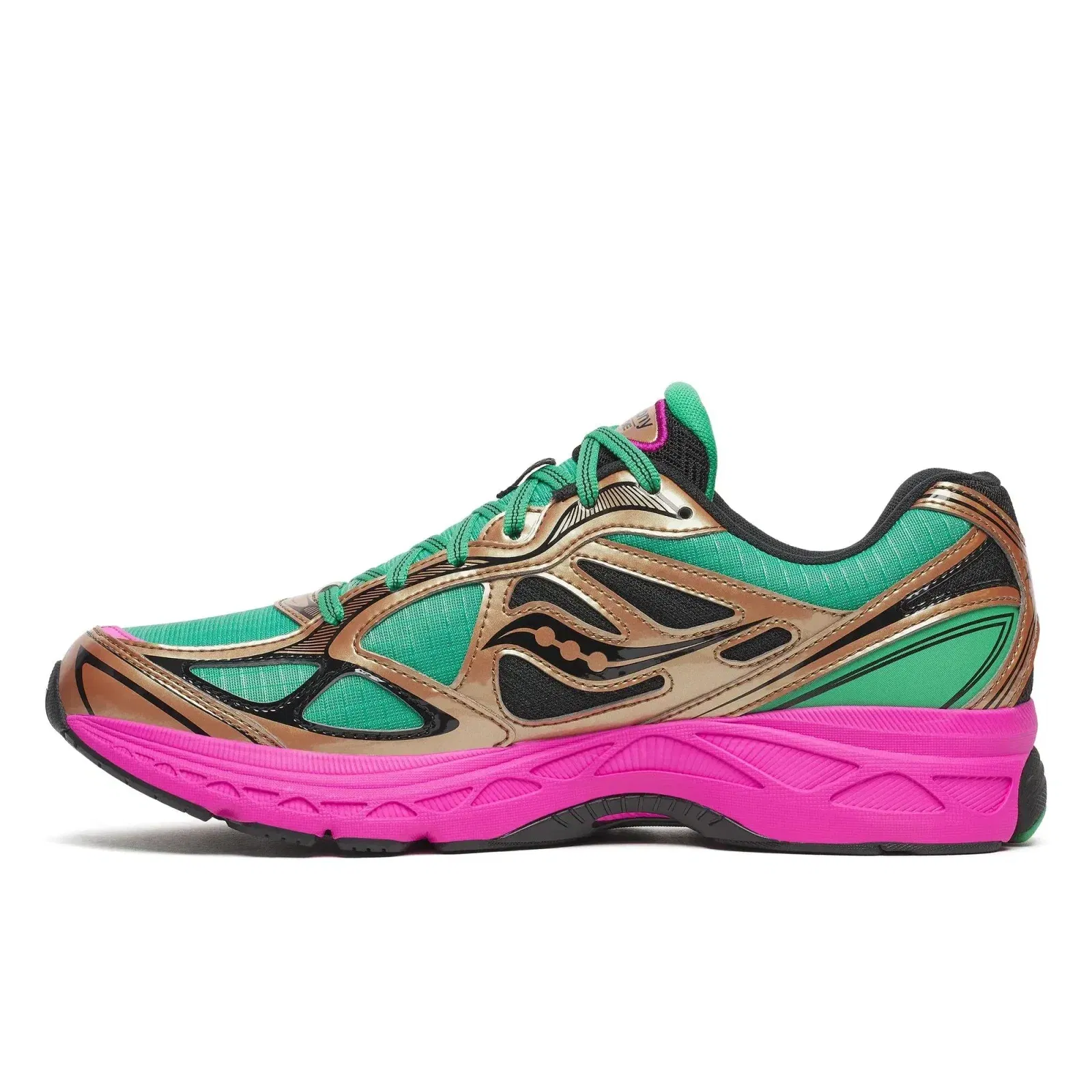 Saucony ProGrid Guide 7 Hi Octane Green | Bronze