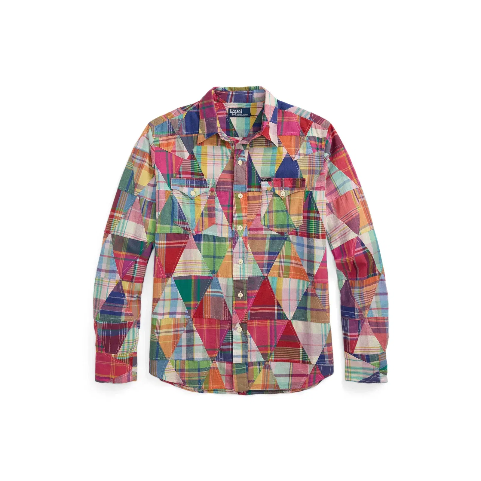Madras Long Sleeve Tailored Fit Shirt