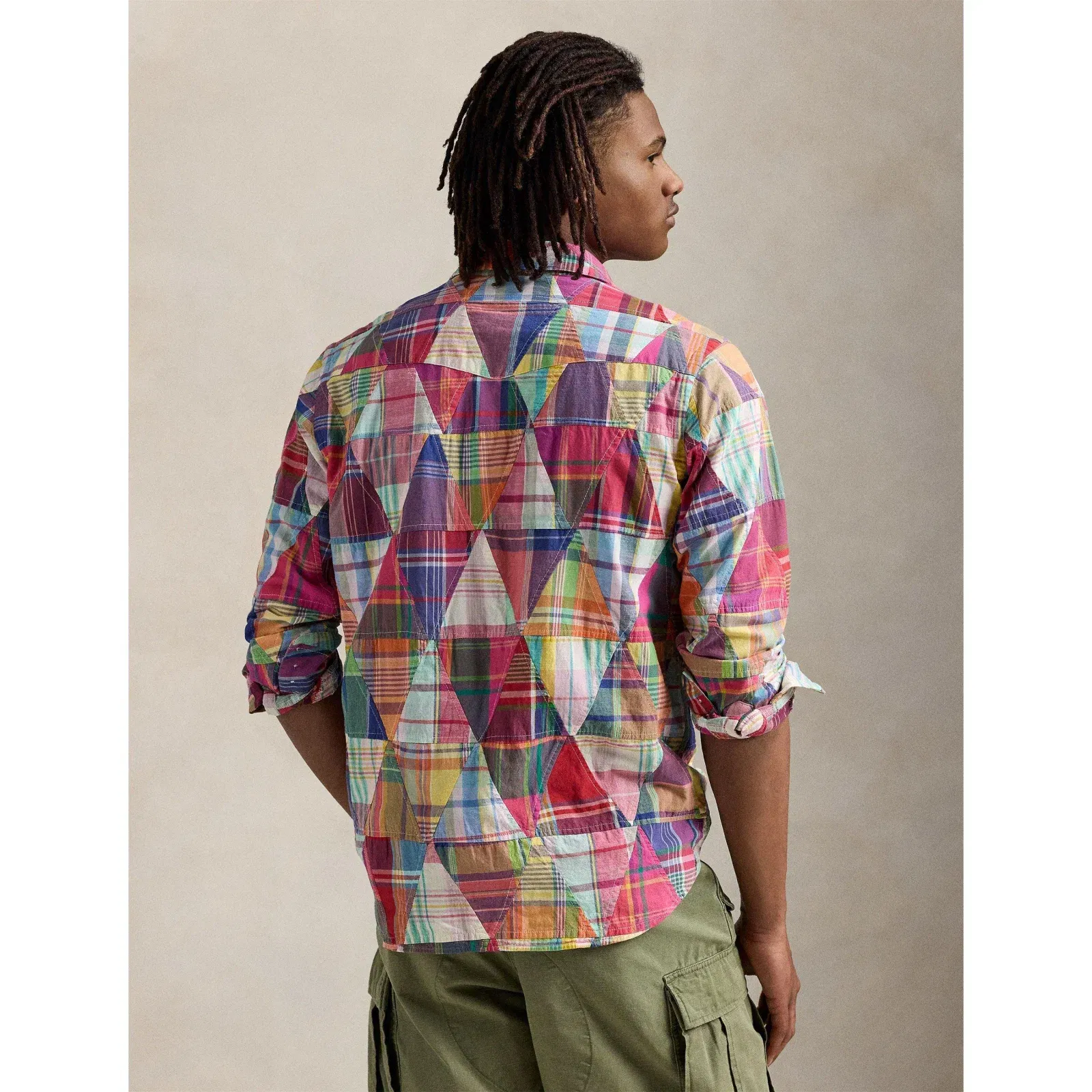 Madras Long Sleeve Tailored Fit Shirt