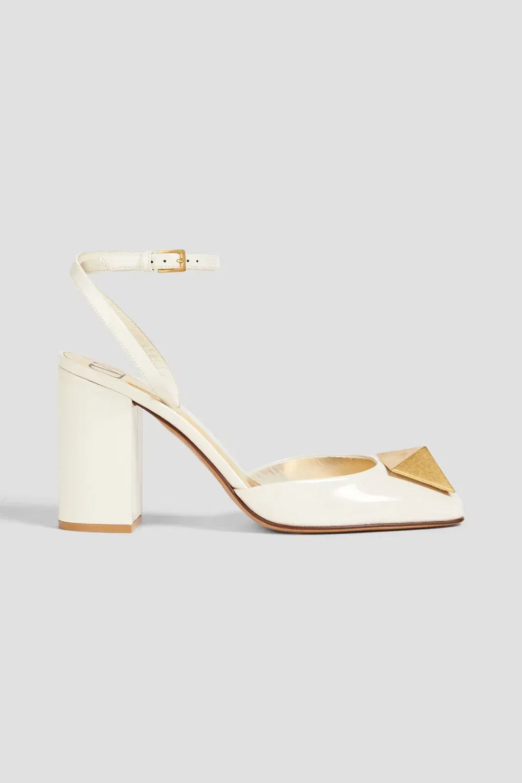 Valentino Garavani One Stud Leather Pumps Ivory Women's