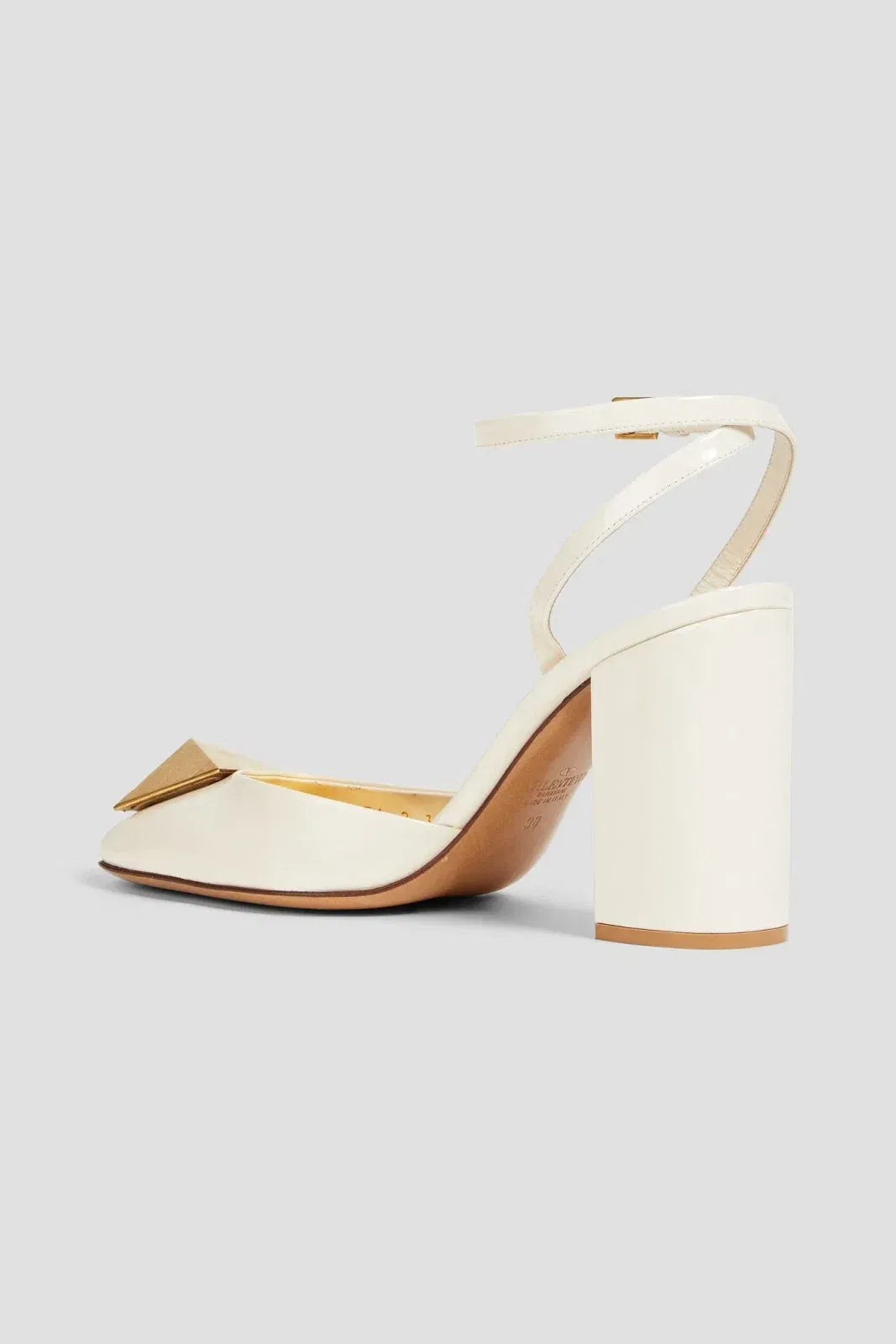 Valentino Garavani One Stud Leather Pumps Ivory Women's