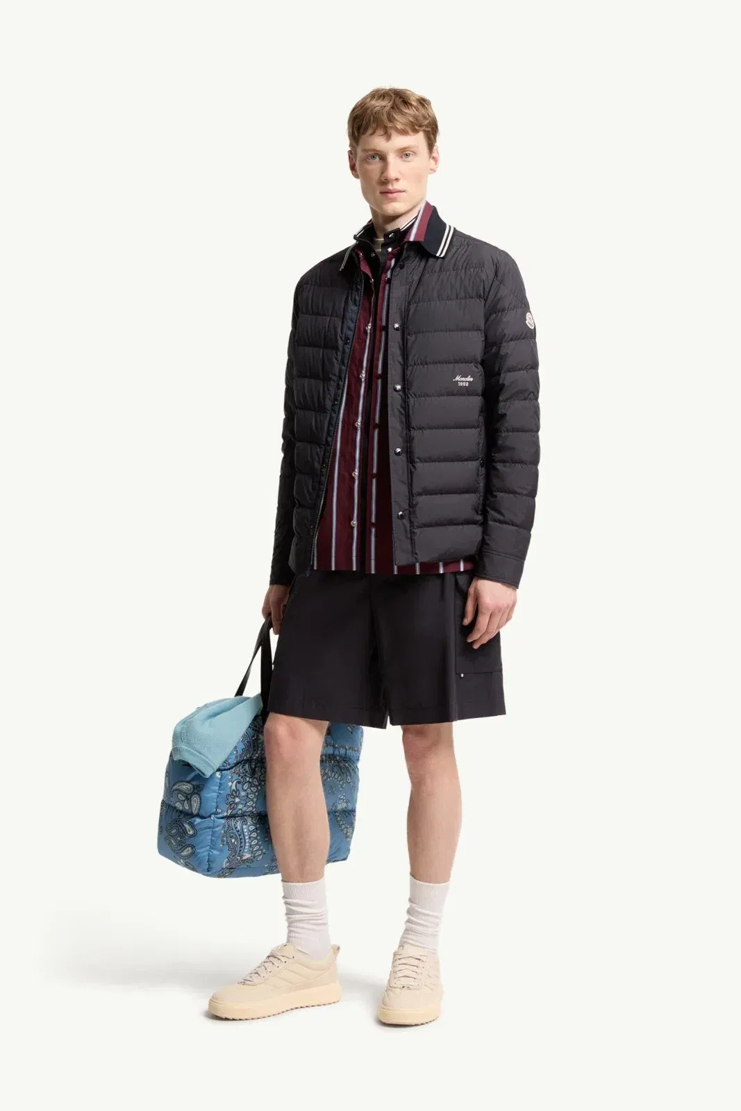 Moncler Gabardine Cargo Shorts Navy Blue Navy Blue