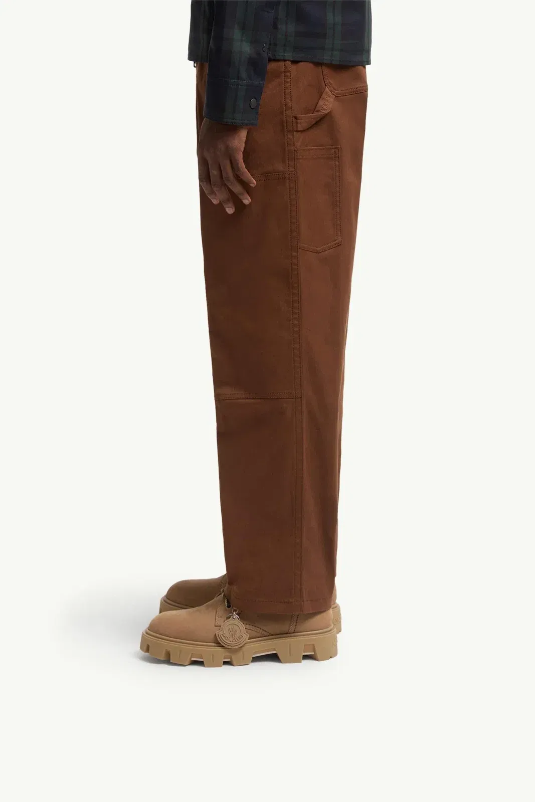 Moncler Peak City Nubuck & Suede Ankle Boots Khaki