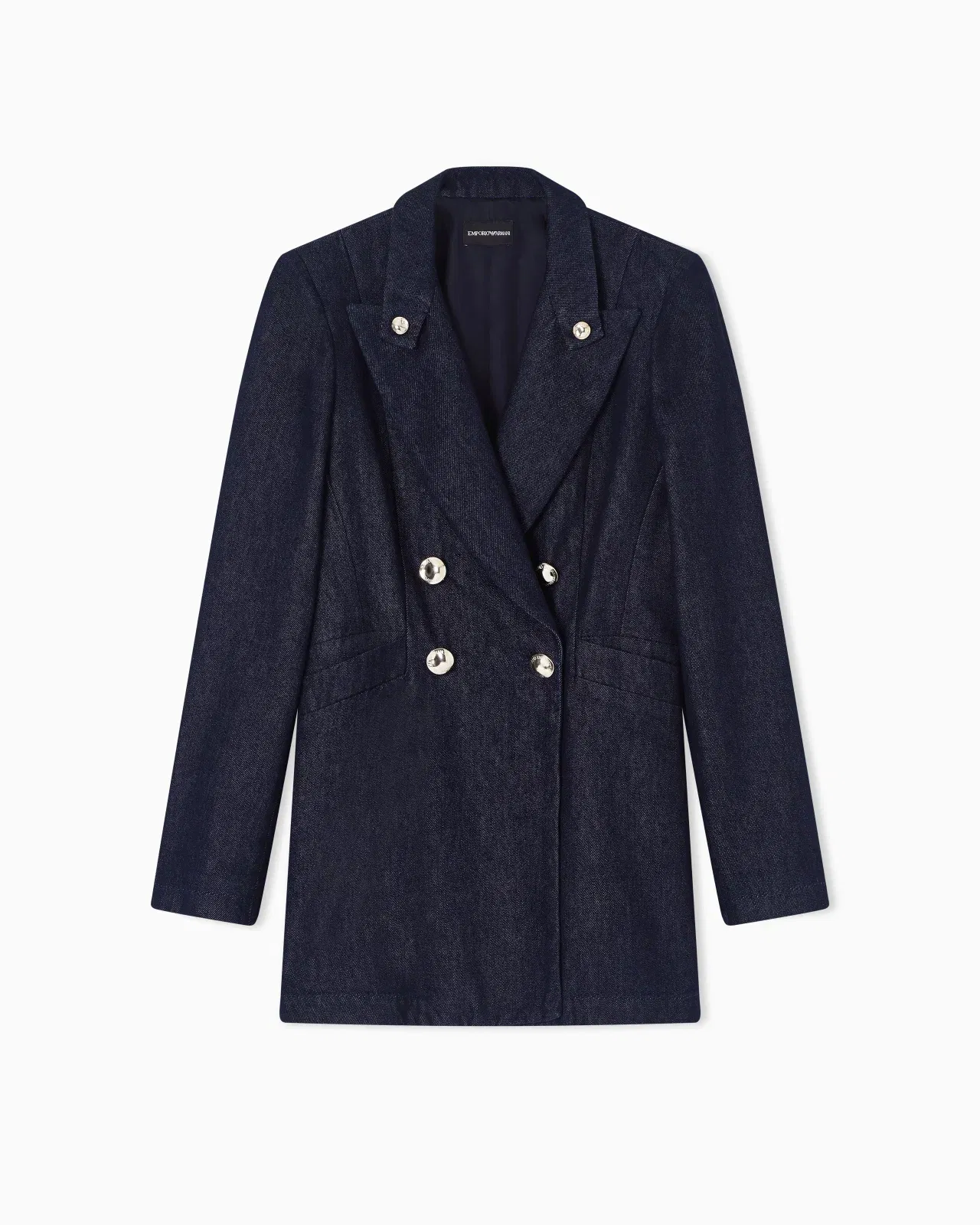 Emporio Armani Double-breasted blazer in 11 oz denim