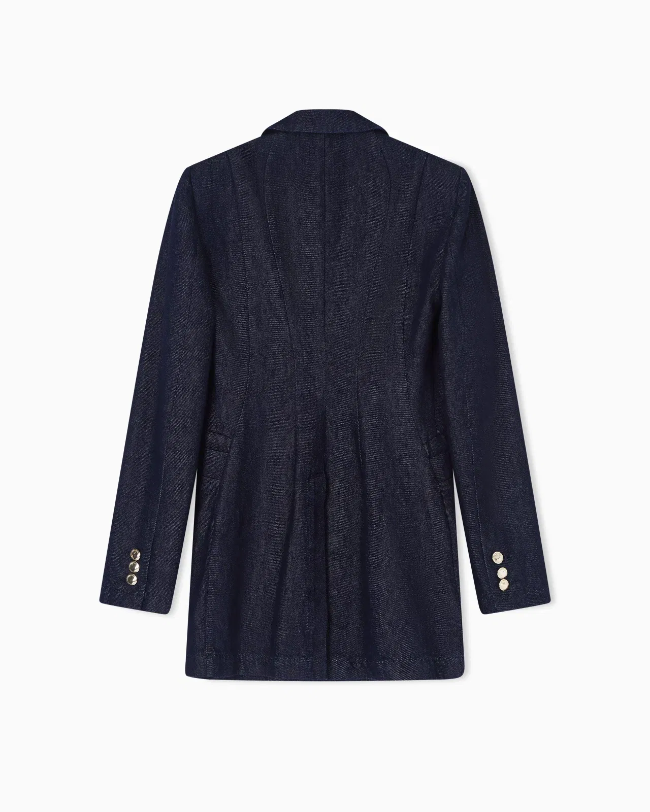 Emporio Armani Double-breasted blazer in 11 oz denim