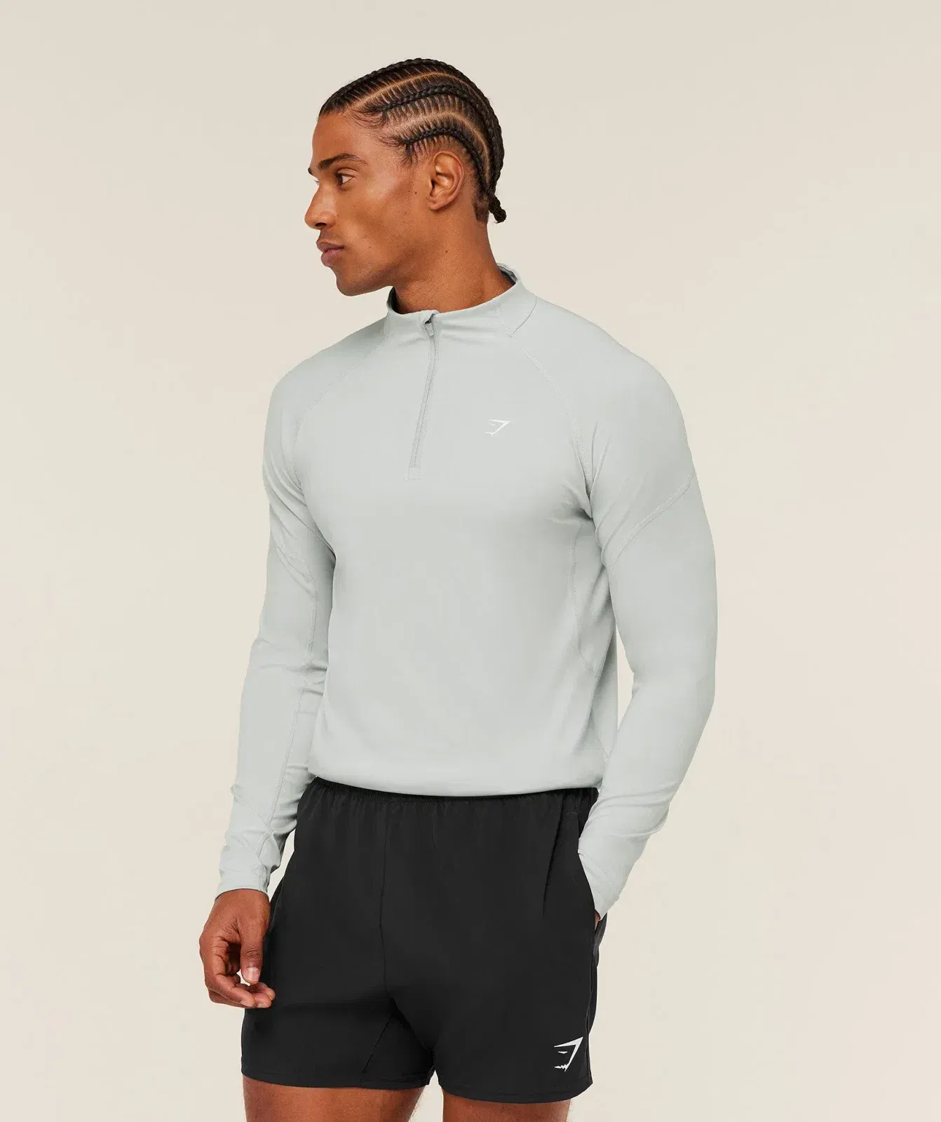 Gymshark Performance 1/4 Zip - Light Grey
