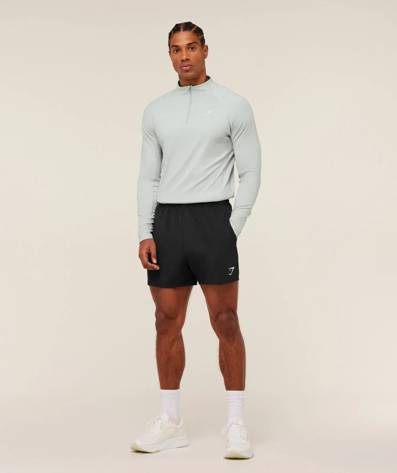 Gymshark Performance 1/4 Zip - Light Grey