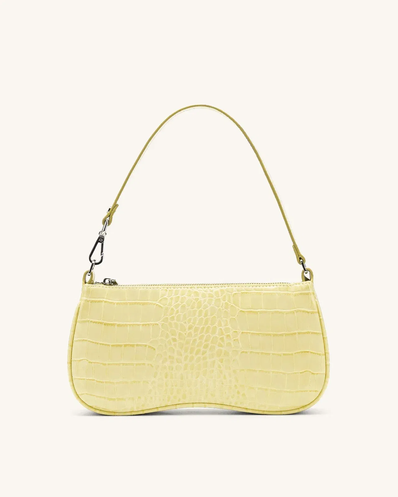 Eva Shoulder Handbag - Beige Canvas