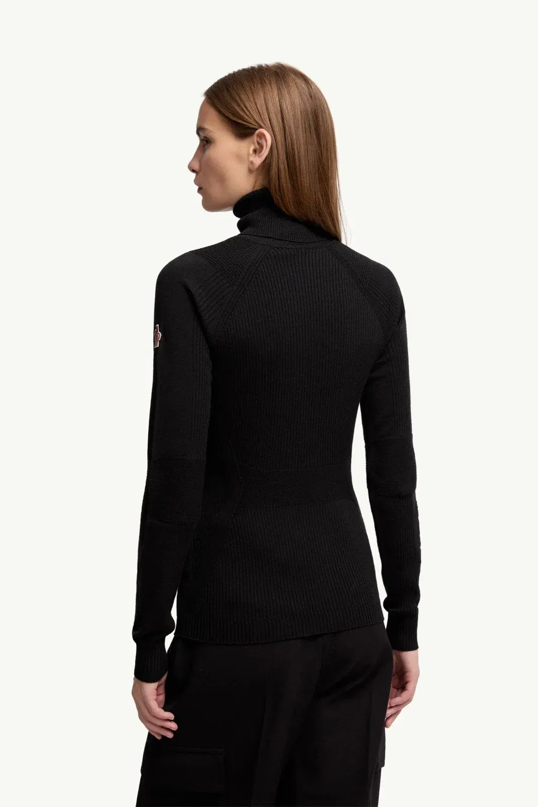 Moncler Wool Blend Turtleneck Sweater Black Black