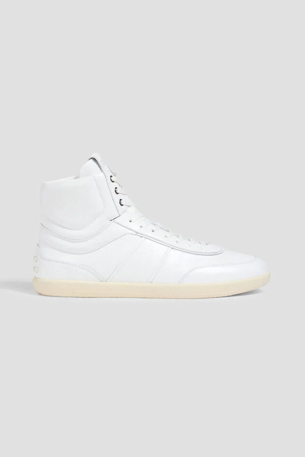 Tod's Leather High-Top Sneakers White