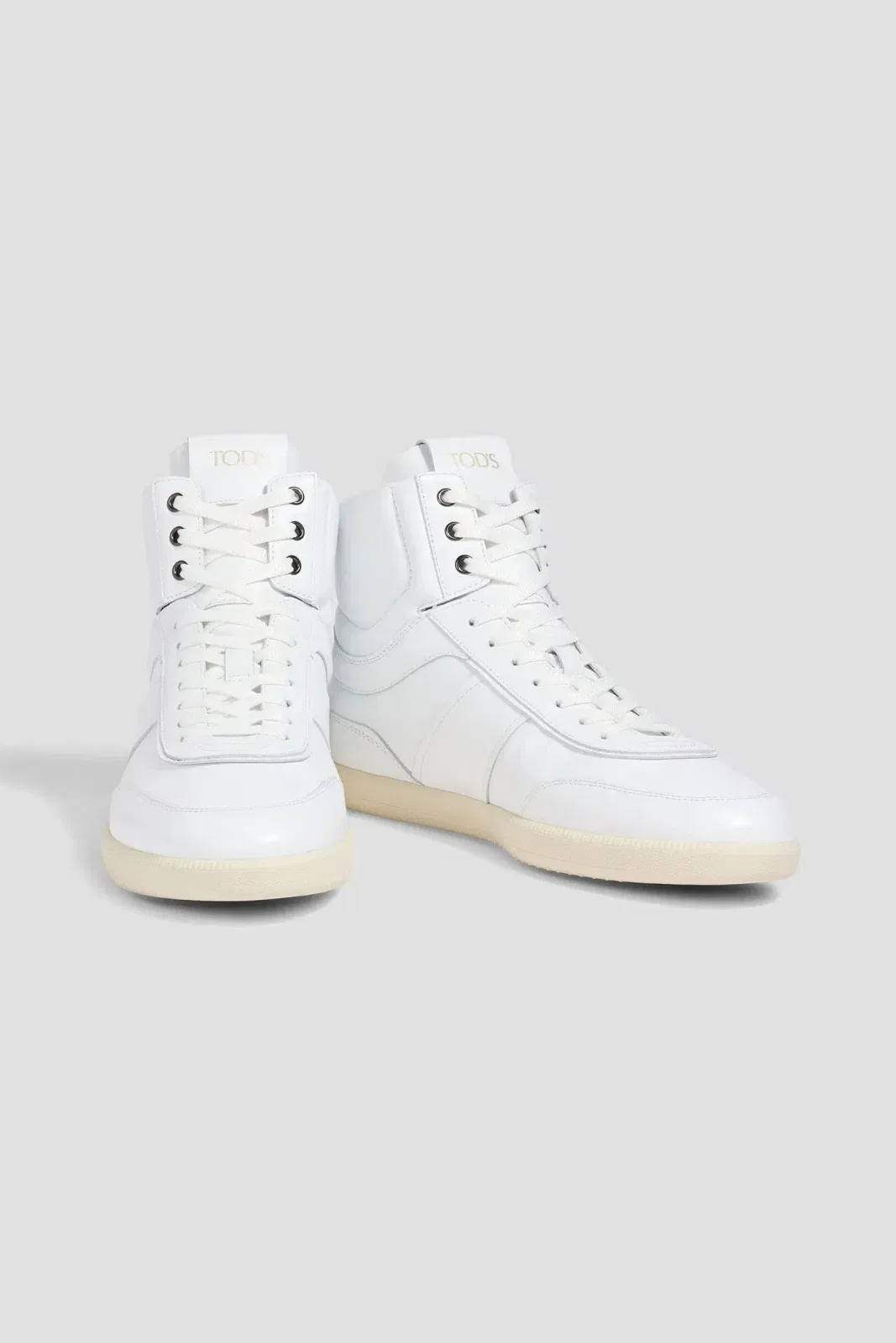 Tod's Leather High-Top Sneakers White