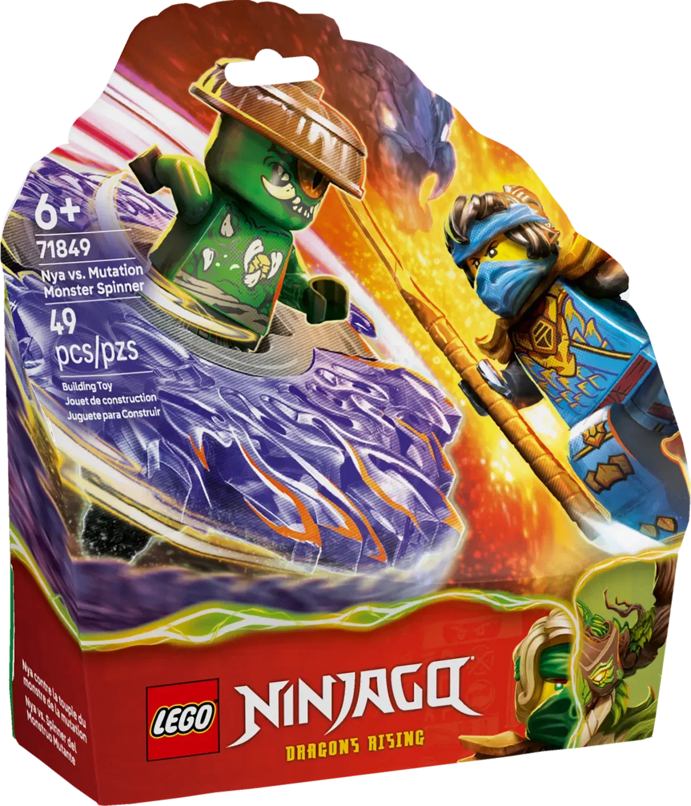 Lego Nya vs Mutation Monster Spinner