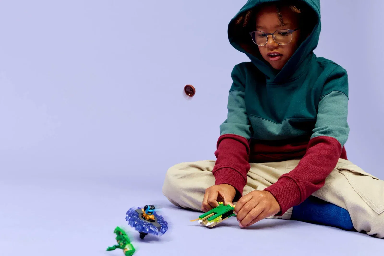 Lego Nya vs Mutation Monster Spinner