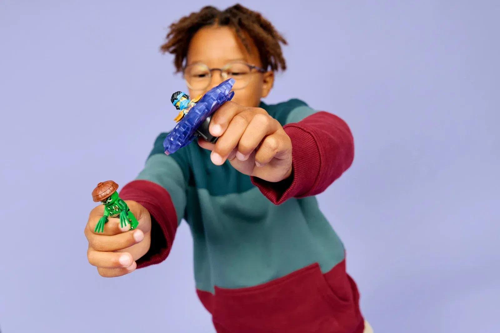 Lego Nya vs Mutation Monster Spinner