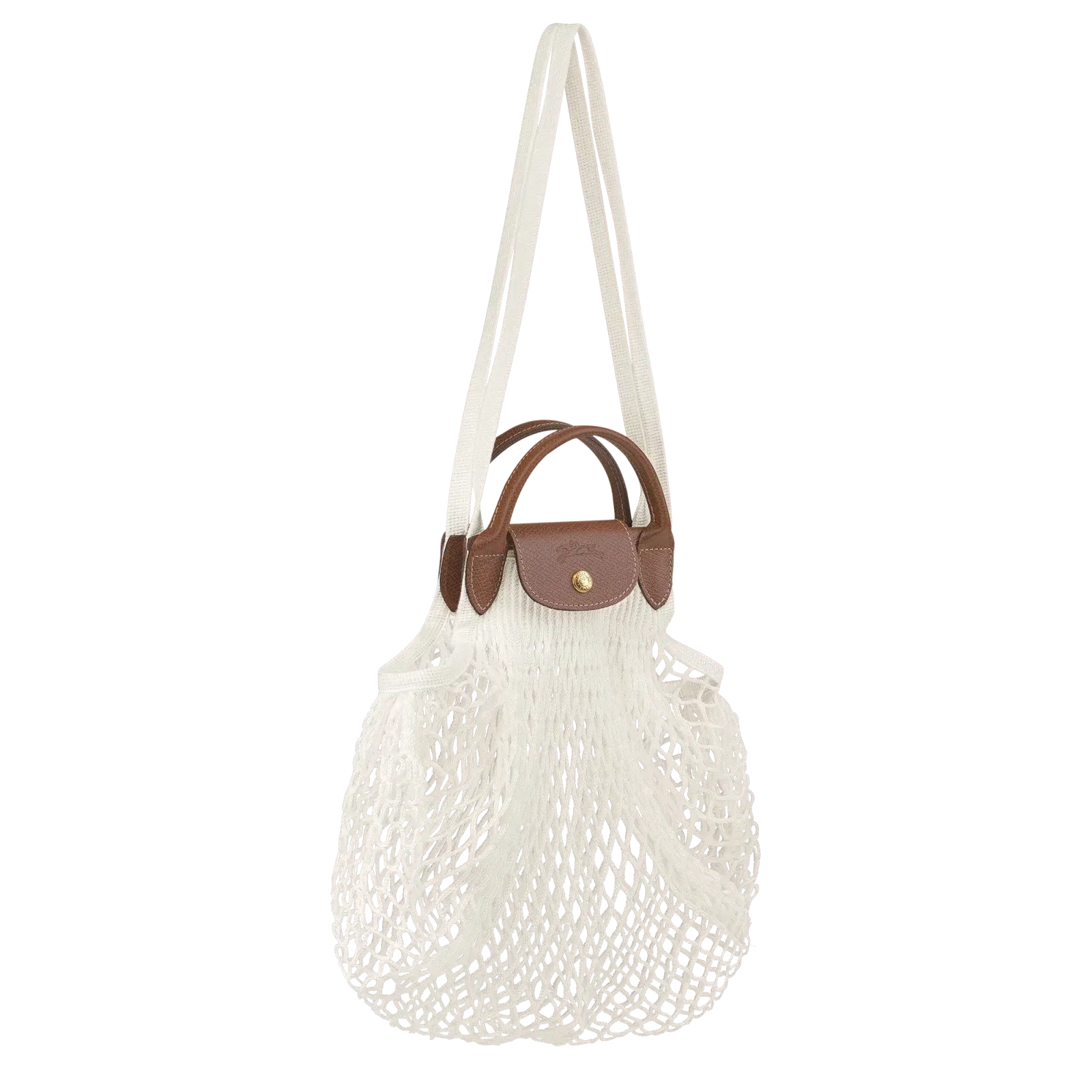 Longchamp Le Pliage Filet L Mesh bag Ecru