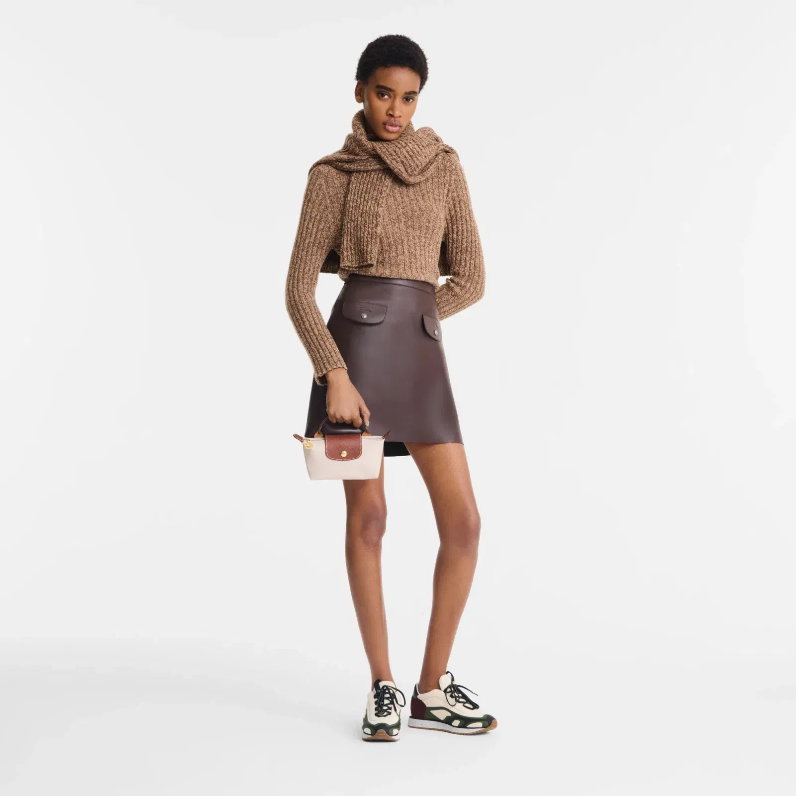 Longchamp Le Pliage Original Pouch with handle Paper