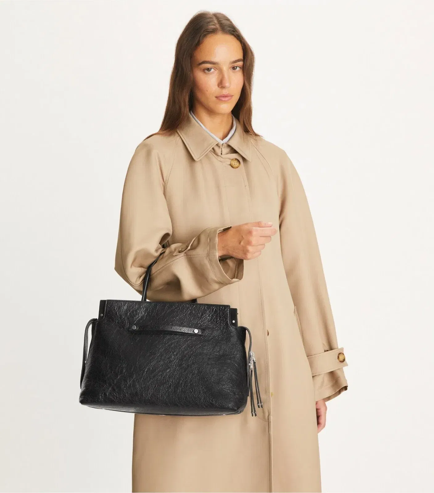 Large Mercer Distressed Satchel